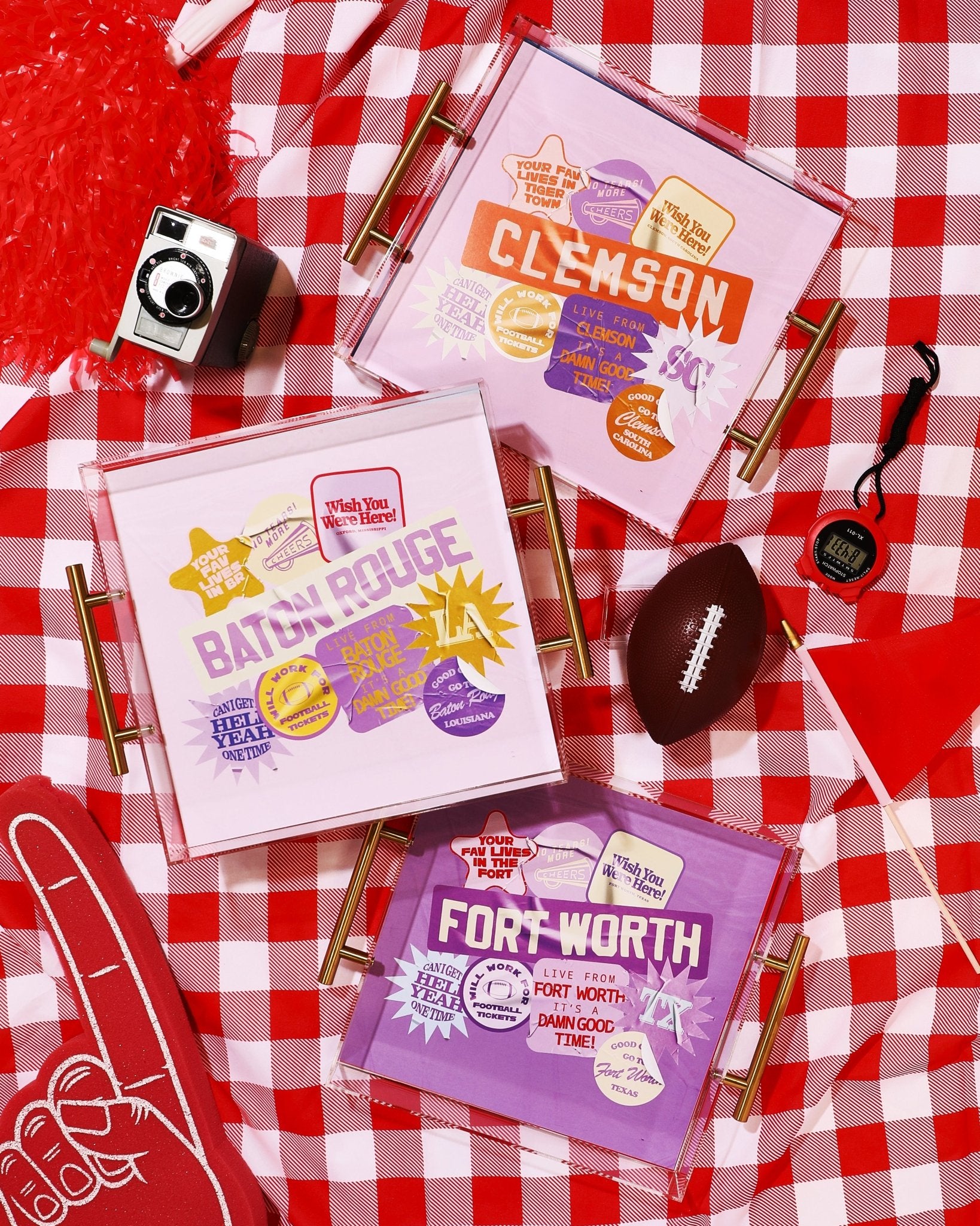 Clemson Large Tray | Tailgate Collection - Tart By Taylor