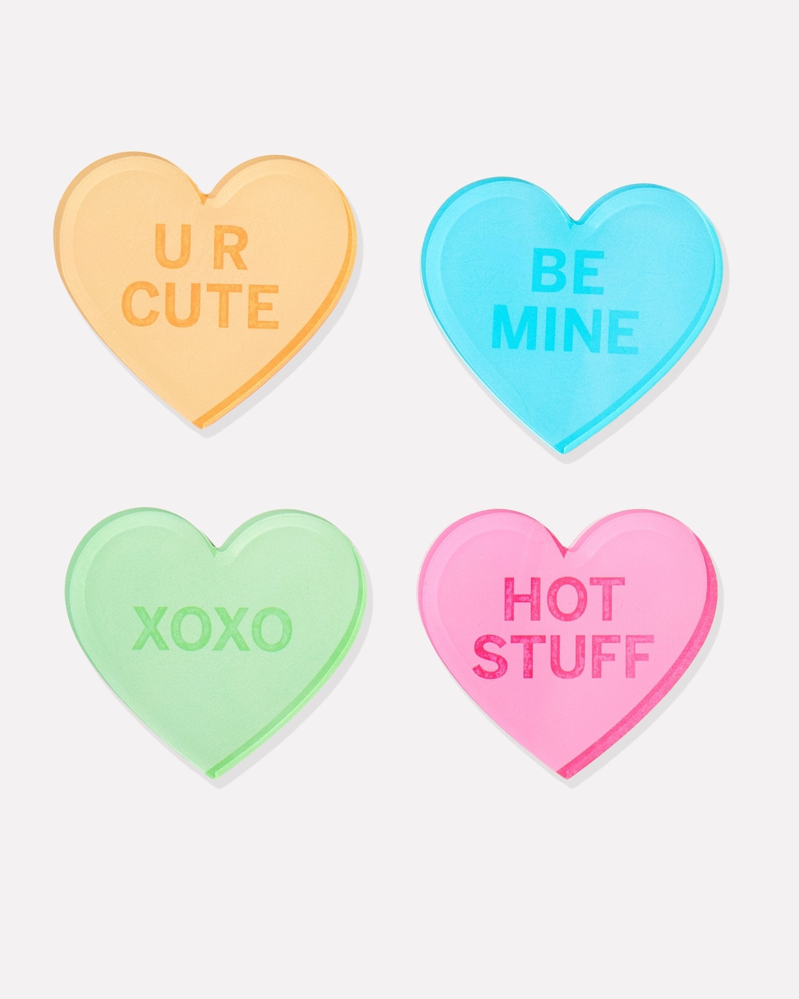 Conversation Hearts | Set of 4 Coasters - Tart By Taylor