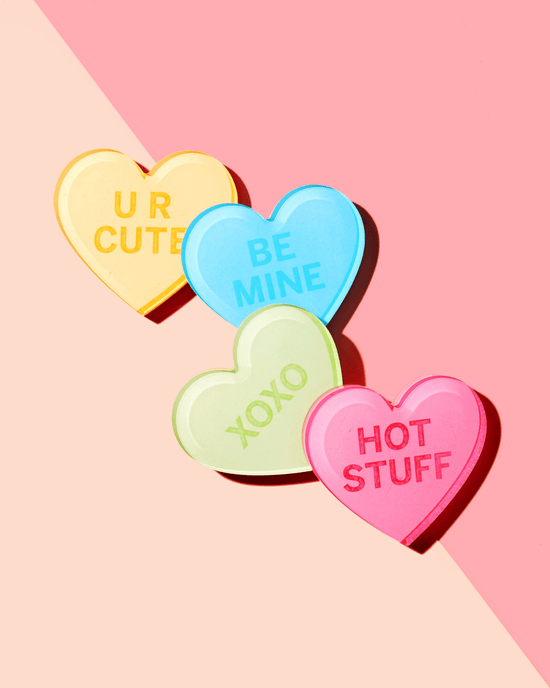 Conversation Hearts | Set of 4 Coasters - Tart By Taylor