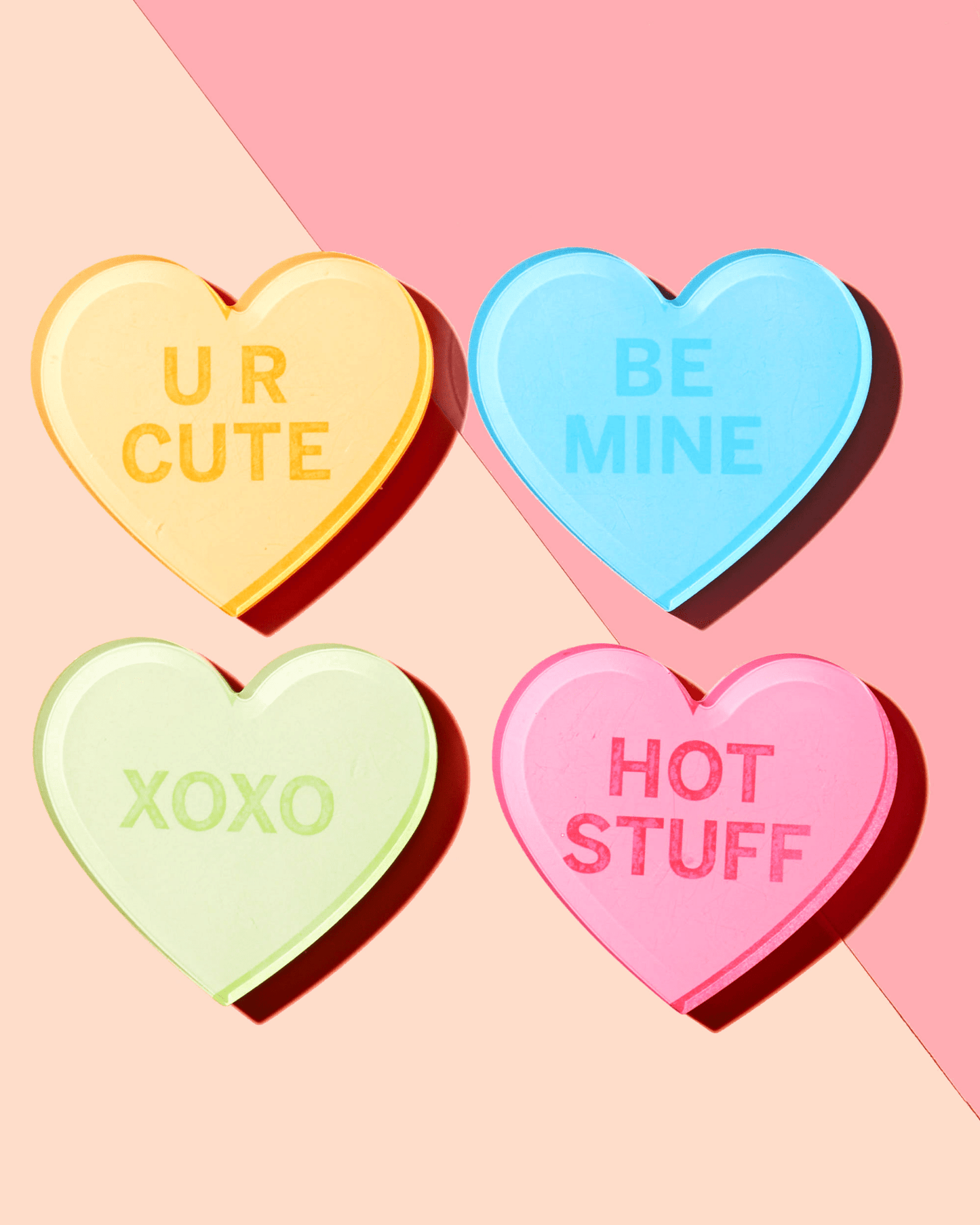 Conversation Hearts | Set of 4 Coasters - Tart By Taylor