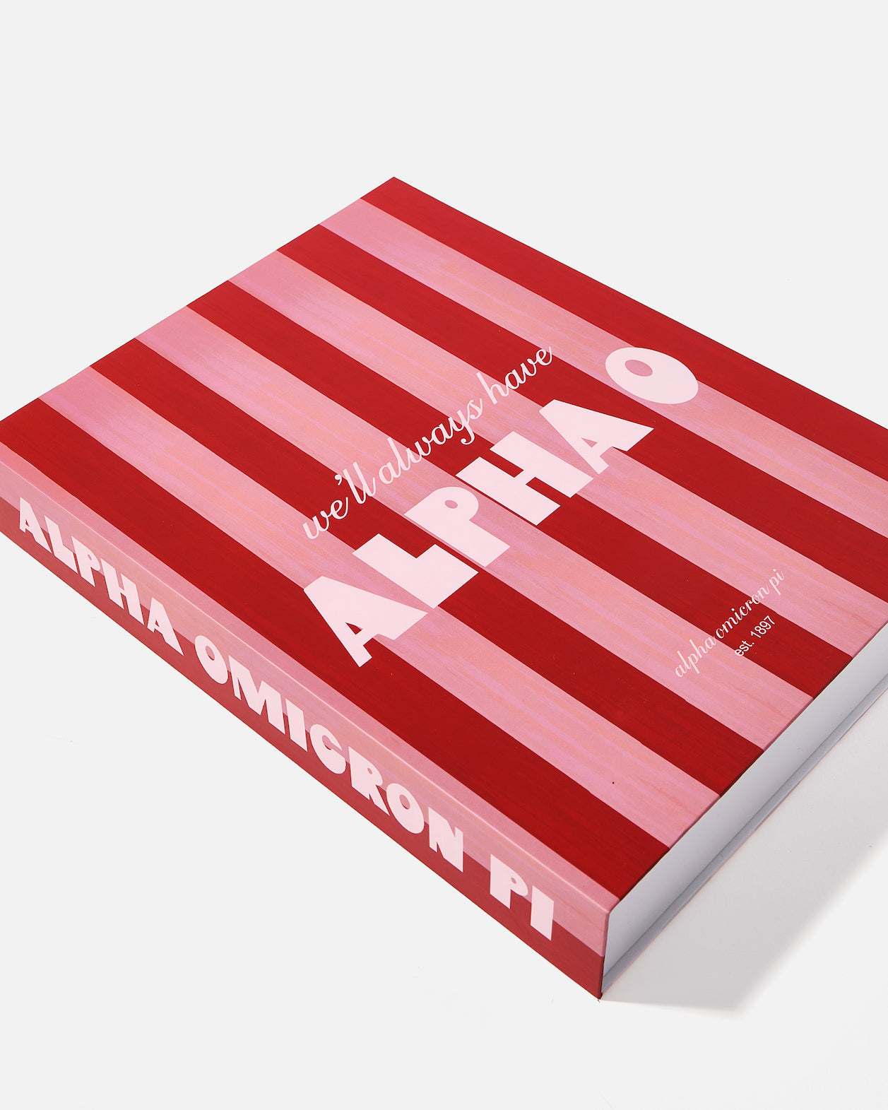 The image is a book cover with a red and white striped pattern.