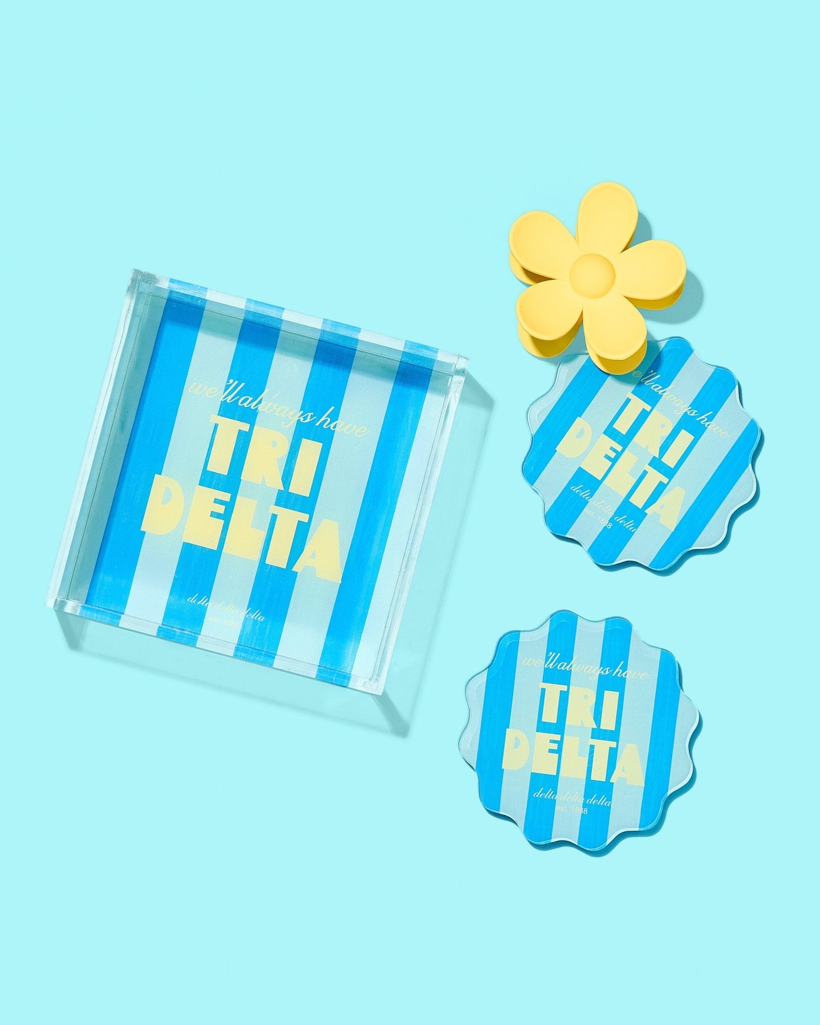 Delta Delta Delta Coasters - Tart By Taylor