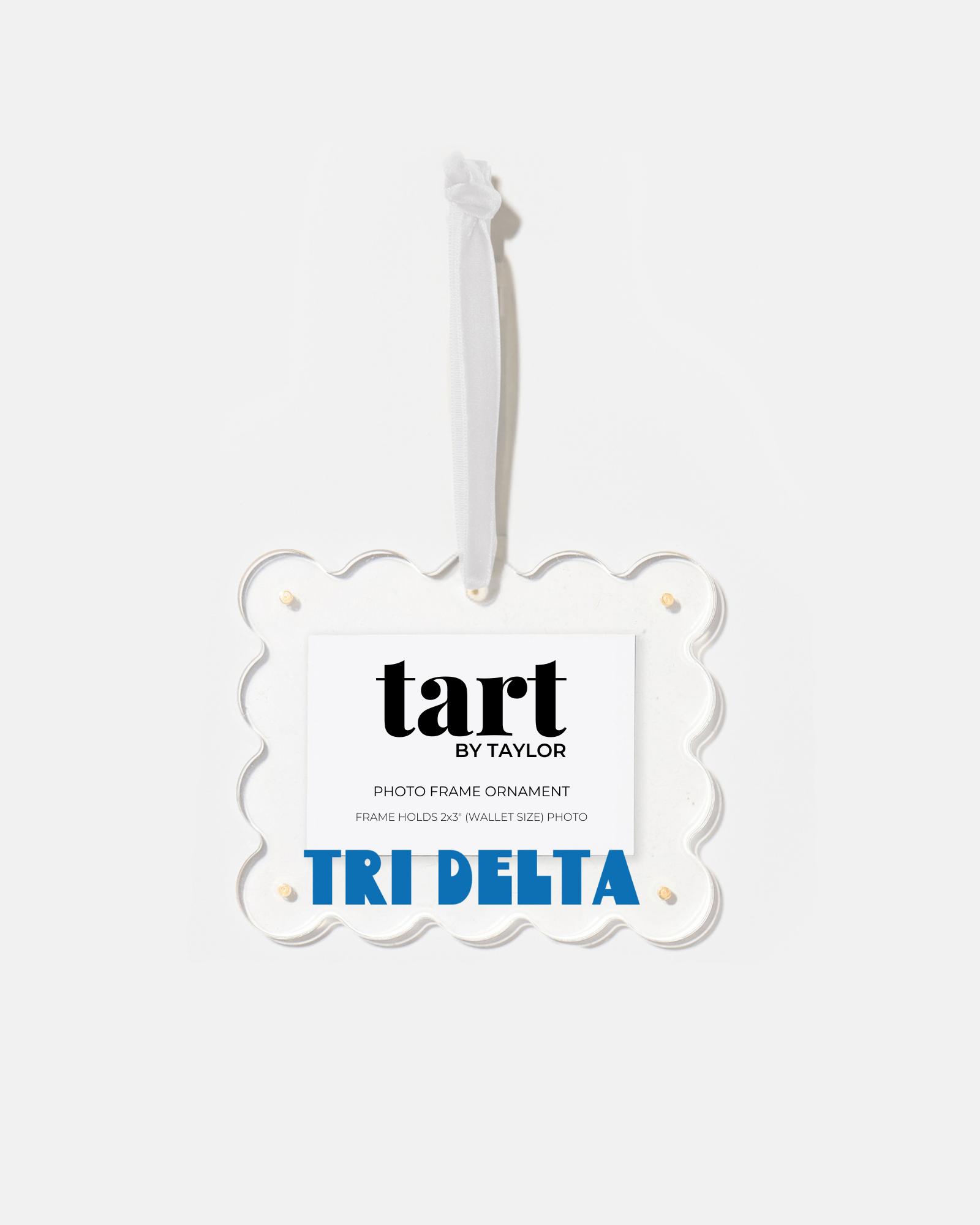 Delta Delta Delta Frame Ornament - Tart By Taylor