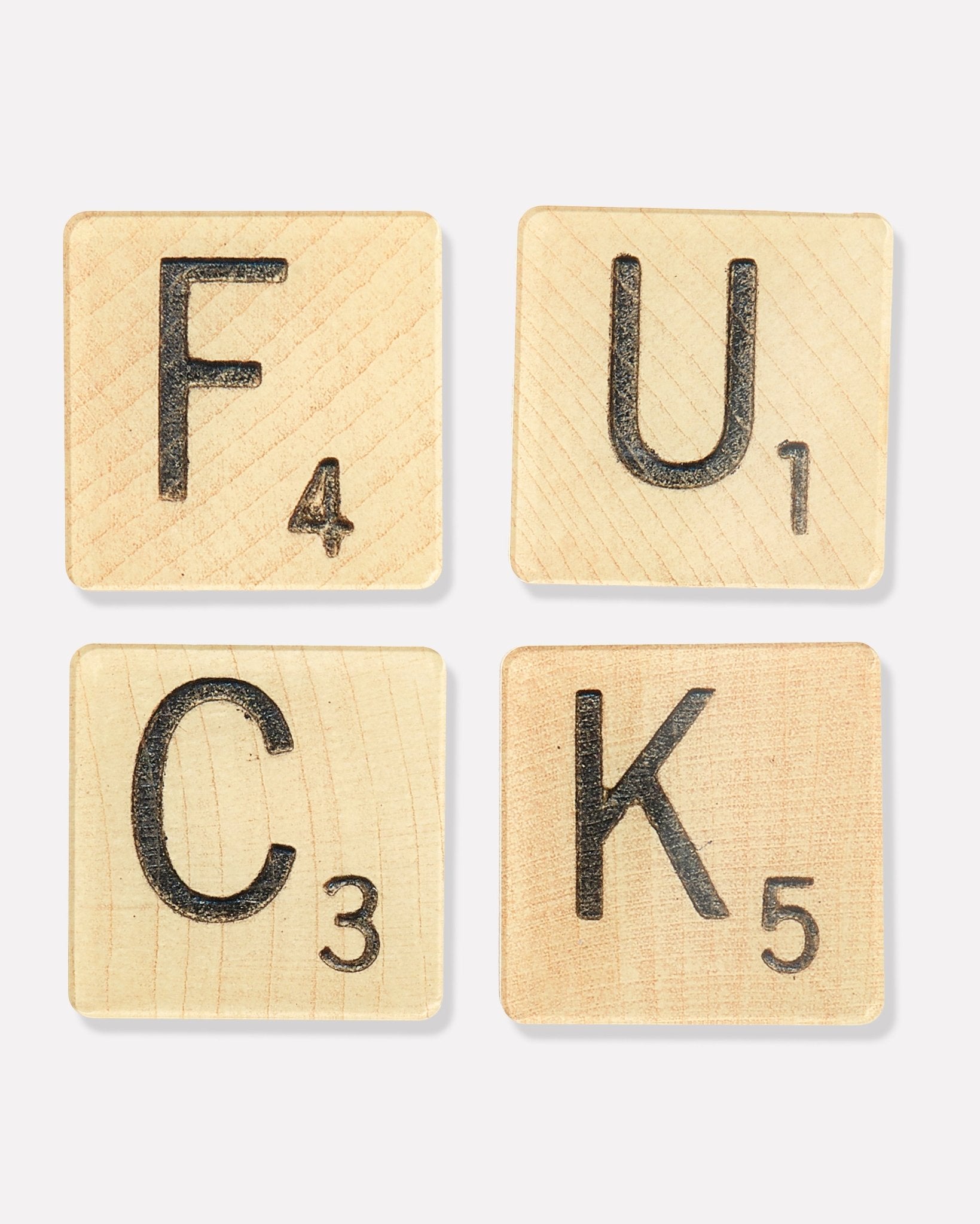 Fuck Scrabble Tiles | Set of 4 Coasters - Tart By Taylor