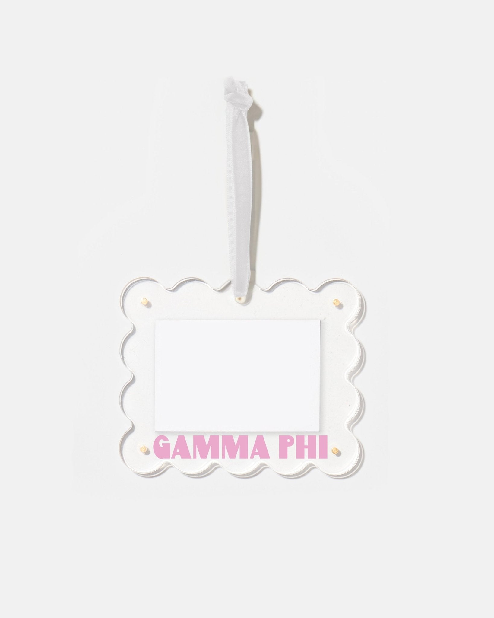 Gamma Phi Beta Frame Ornament - Tart By Taylor