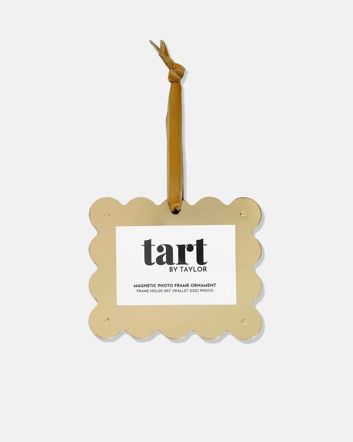 Gold Chrome Frame Ornament - Tart By Taylor