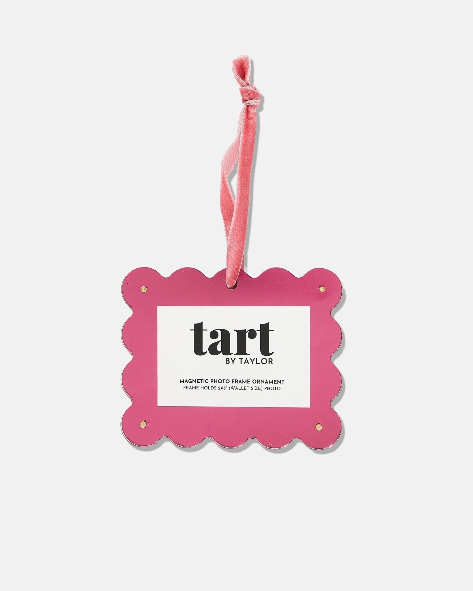 Hot Pink Chrome Frame Ornament - Tart By Taylor