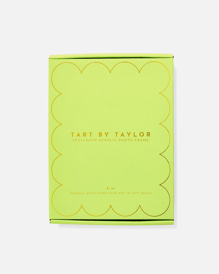 Kiwi Acrylic Picture Frame in its color-matched Tart By Taylor gift box