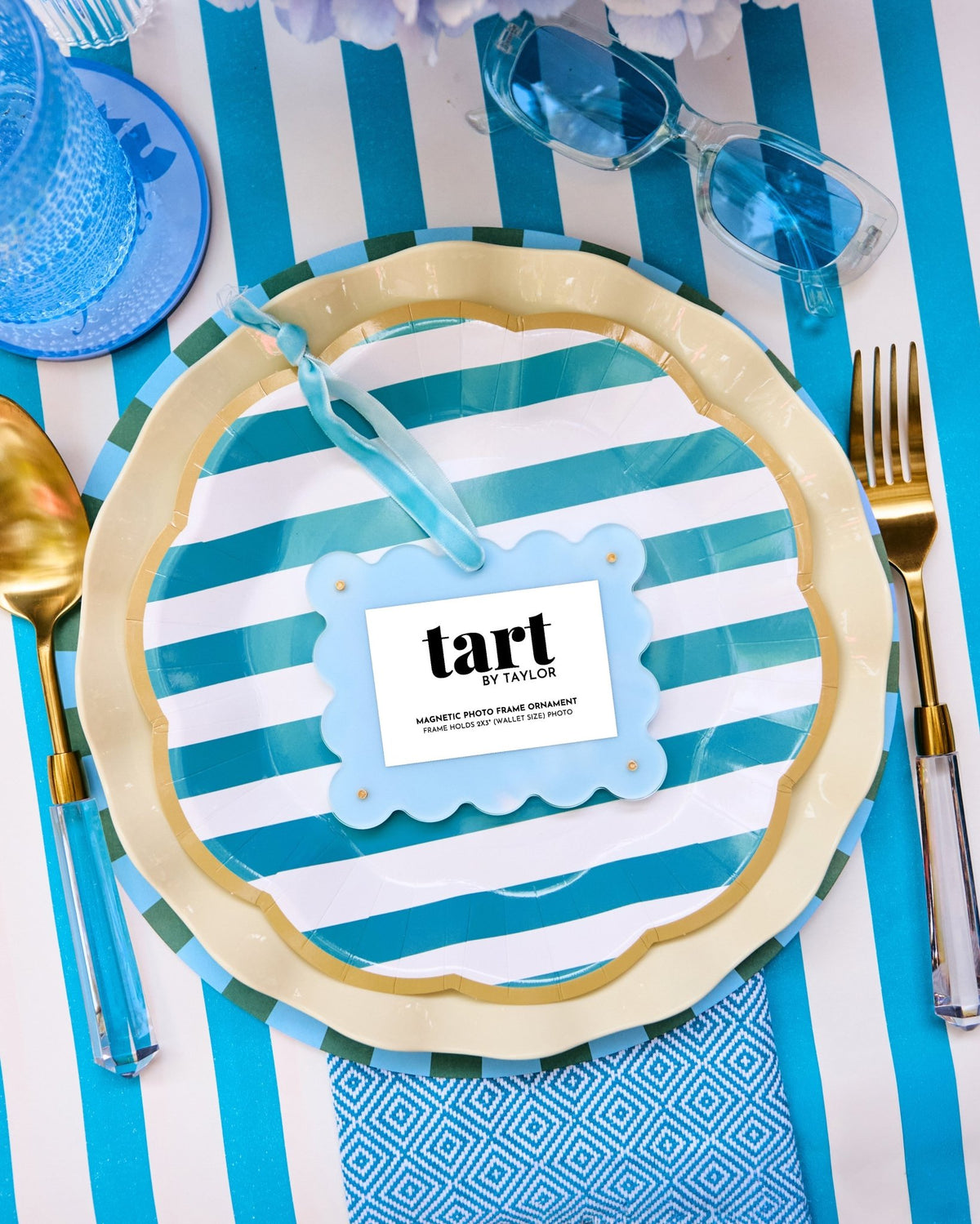 Light Blue Frame Ornament - Tart By Taylor
