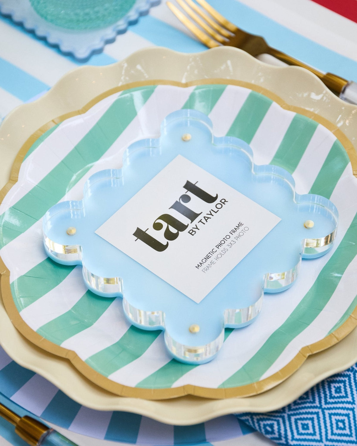 Light Blue Mini Acrylic Picture Frame - Tart By Taylor Wholesale - MINIFRAME-LTBLUE