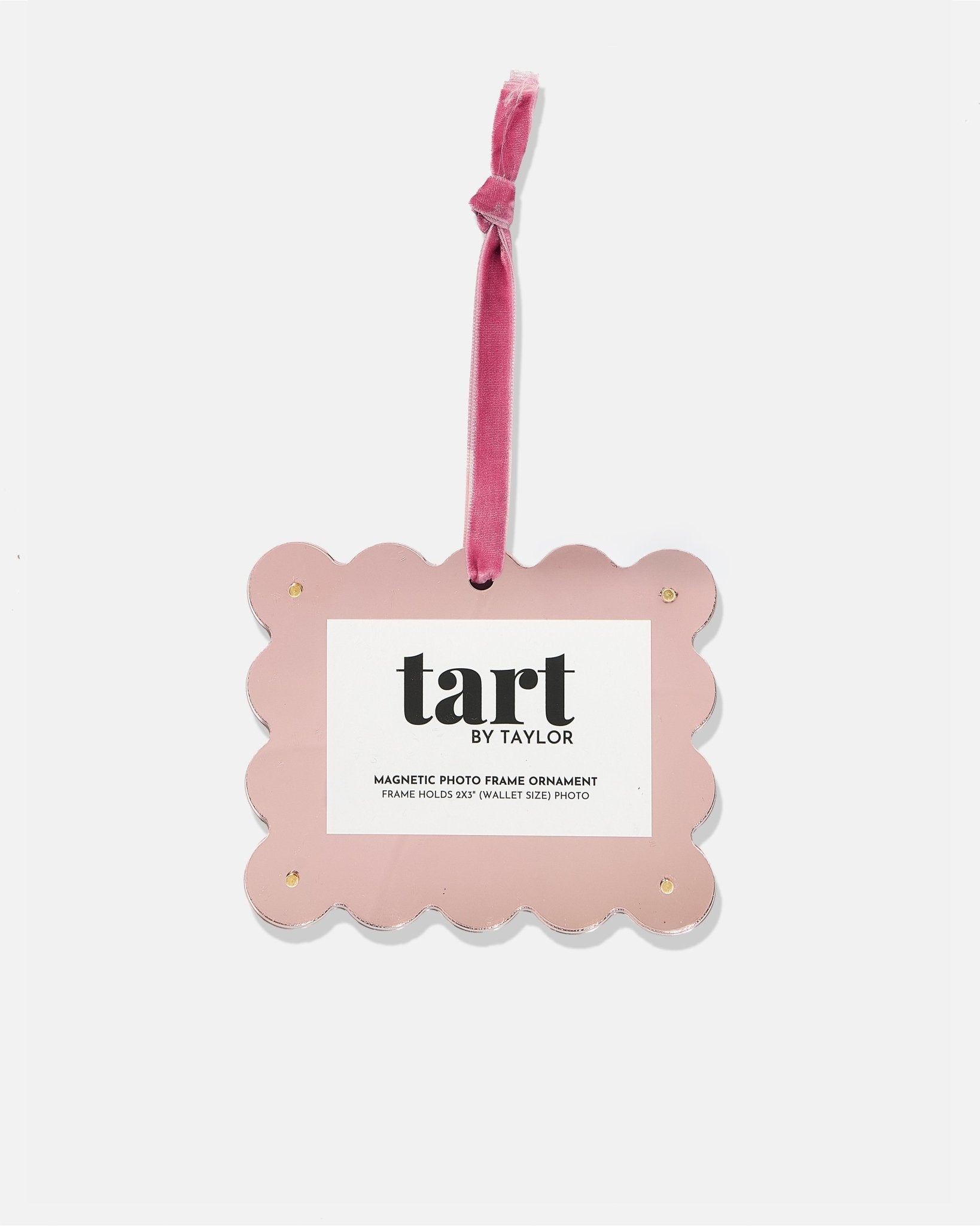 Light Pink Chrome Frame Ornament - Tart By Taylor