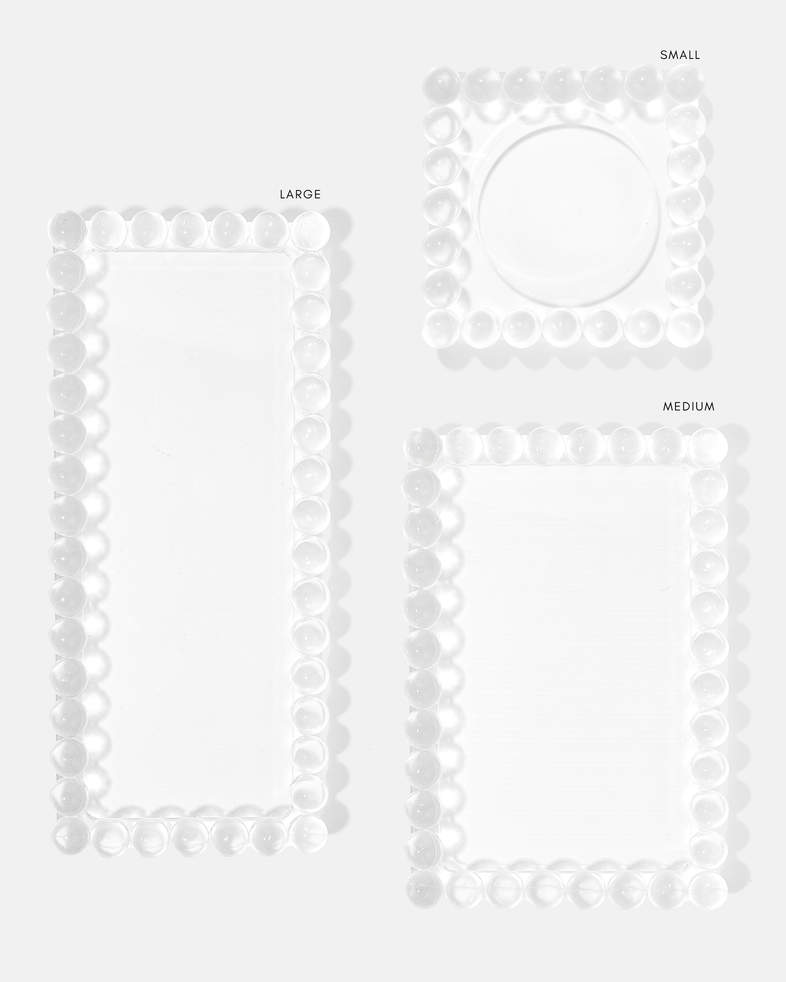 Medium Bubble Lucite Tray - Thumbnail 4