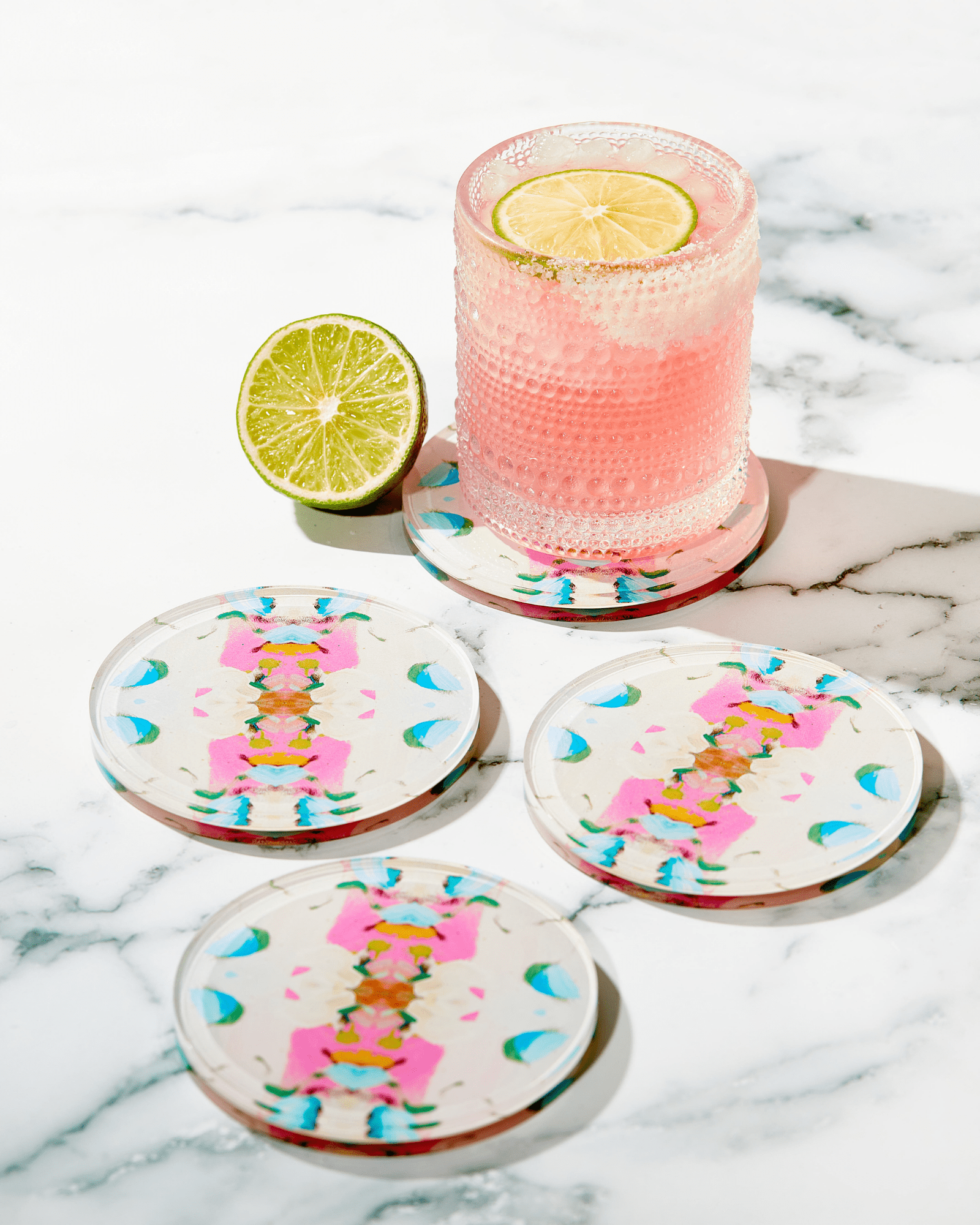 Monets Garden Pink Laura Park x Tart Coasters - Thumbnail 2