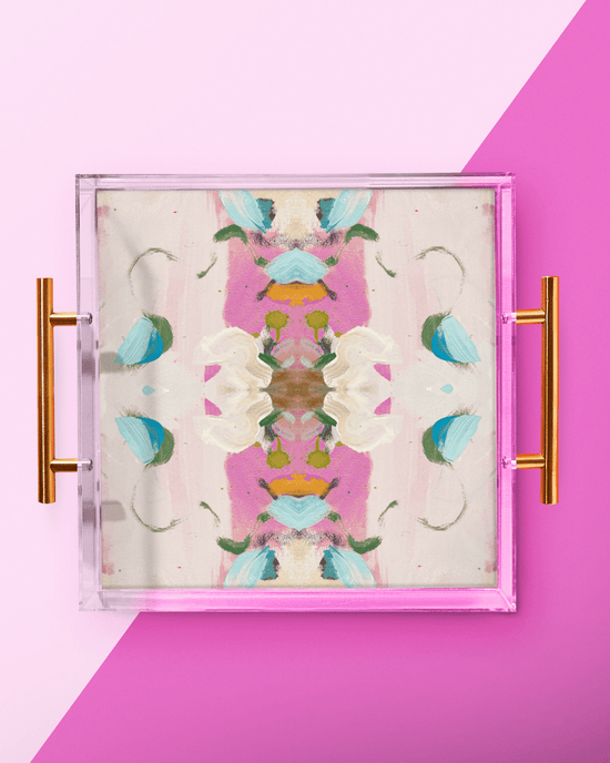 Monets Garden Pink | Laura Park x Tart Large Tray - Tart By Taylor