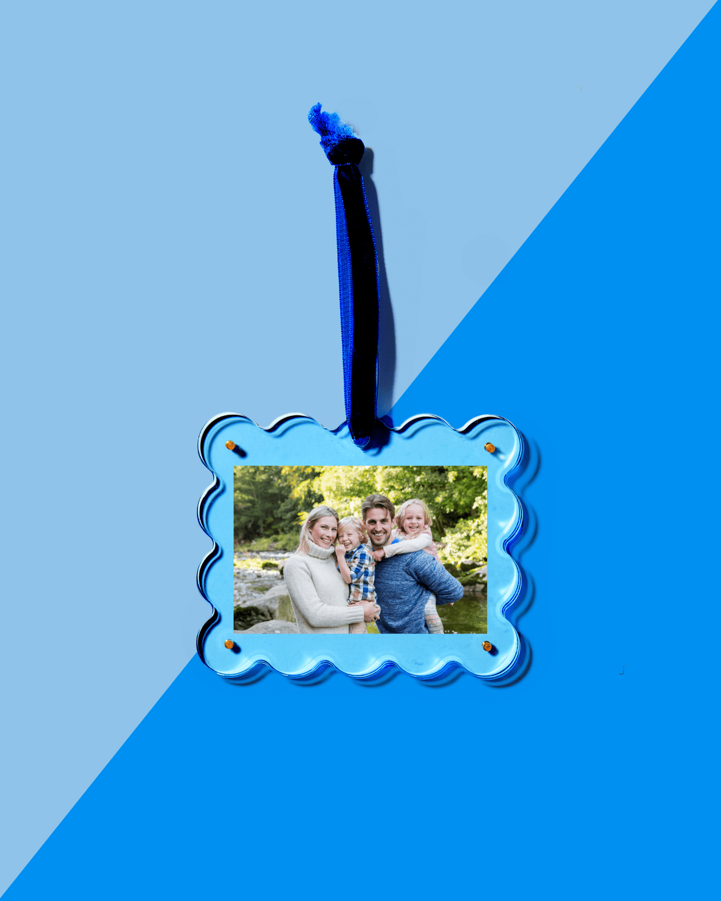 Neon Blue Frame Ornament - Tart By Taylor