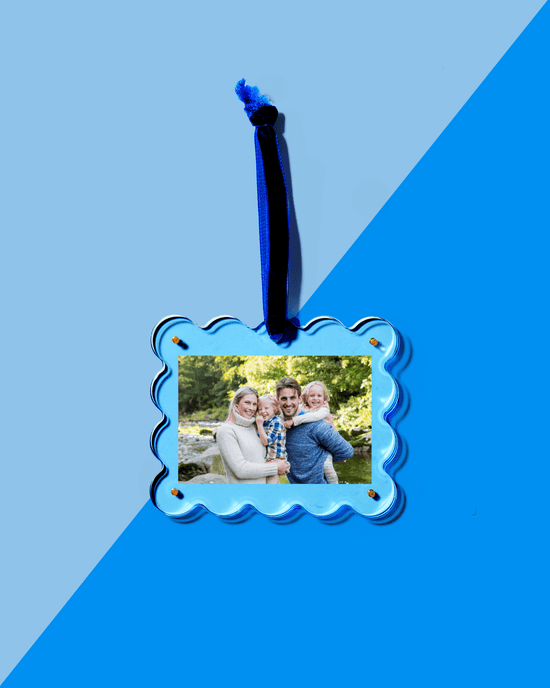 Neon Blue Frame Ornament - Tart By Taylor