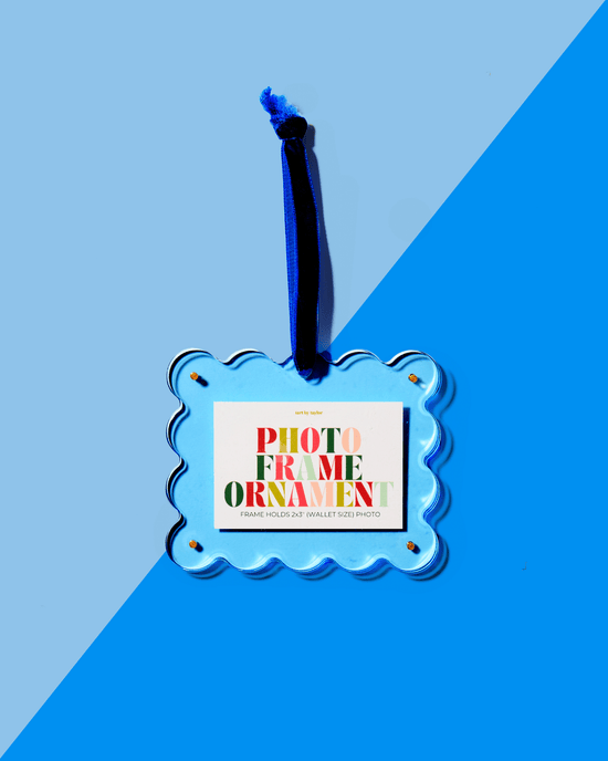 Neon Blue Frame Ornament - Tart By Taylor