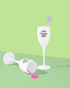 Never Drinking Again Flutes (Set of 2) - Tart By Taylor