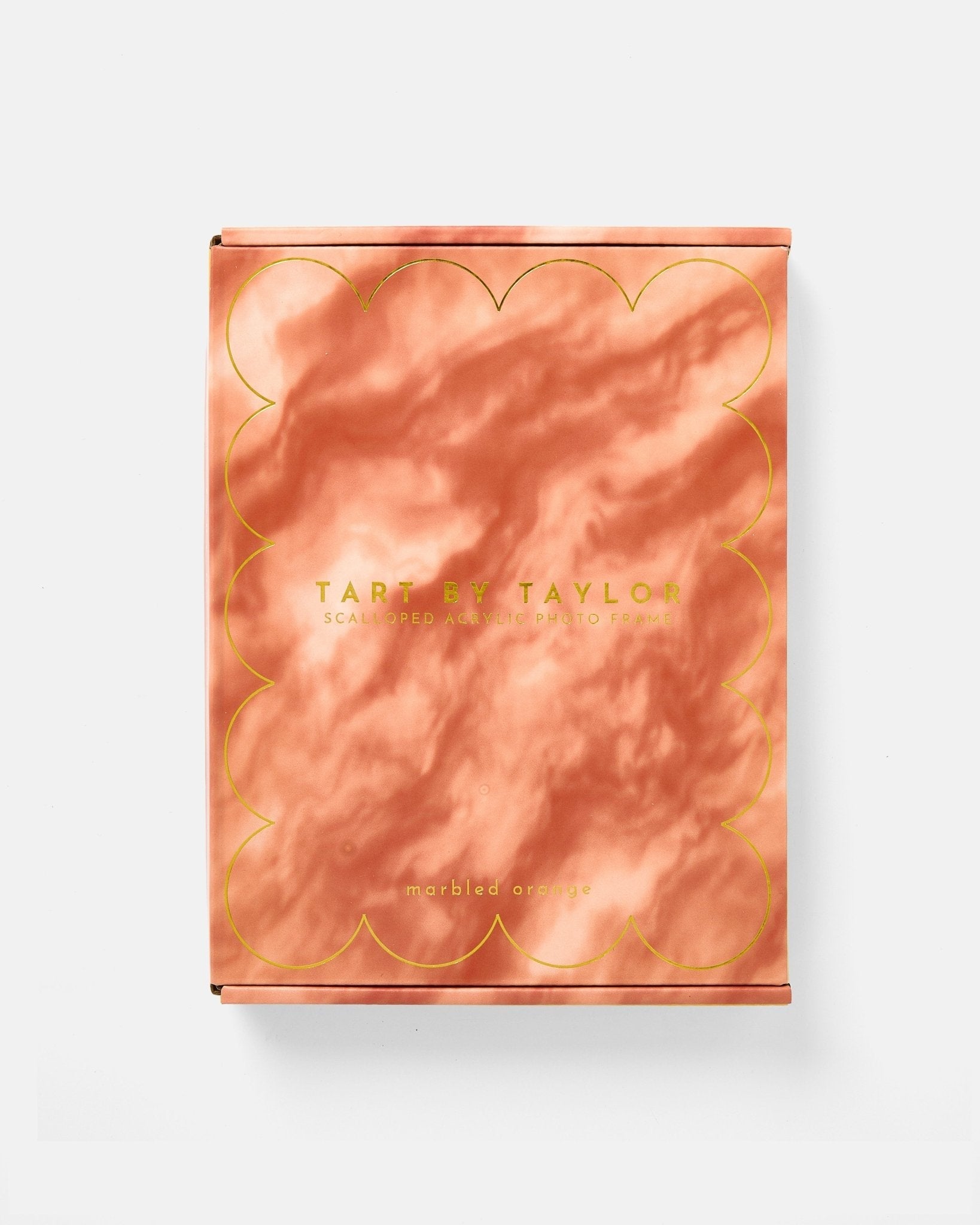 Orange Marbled Acrylic Picture Frame - Tart By Taylor - FRAME-MARB-ORANGE