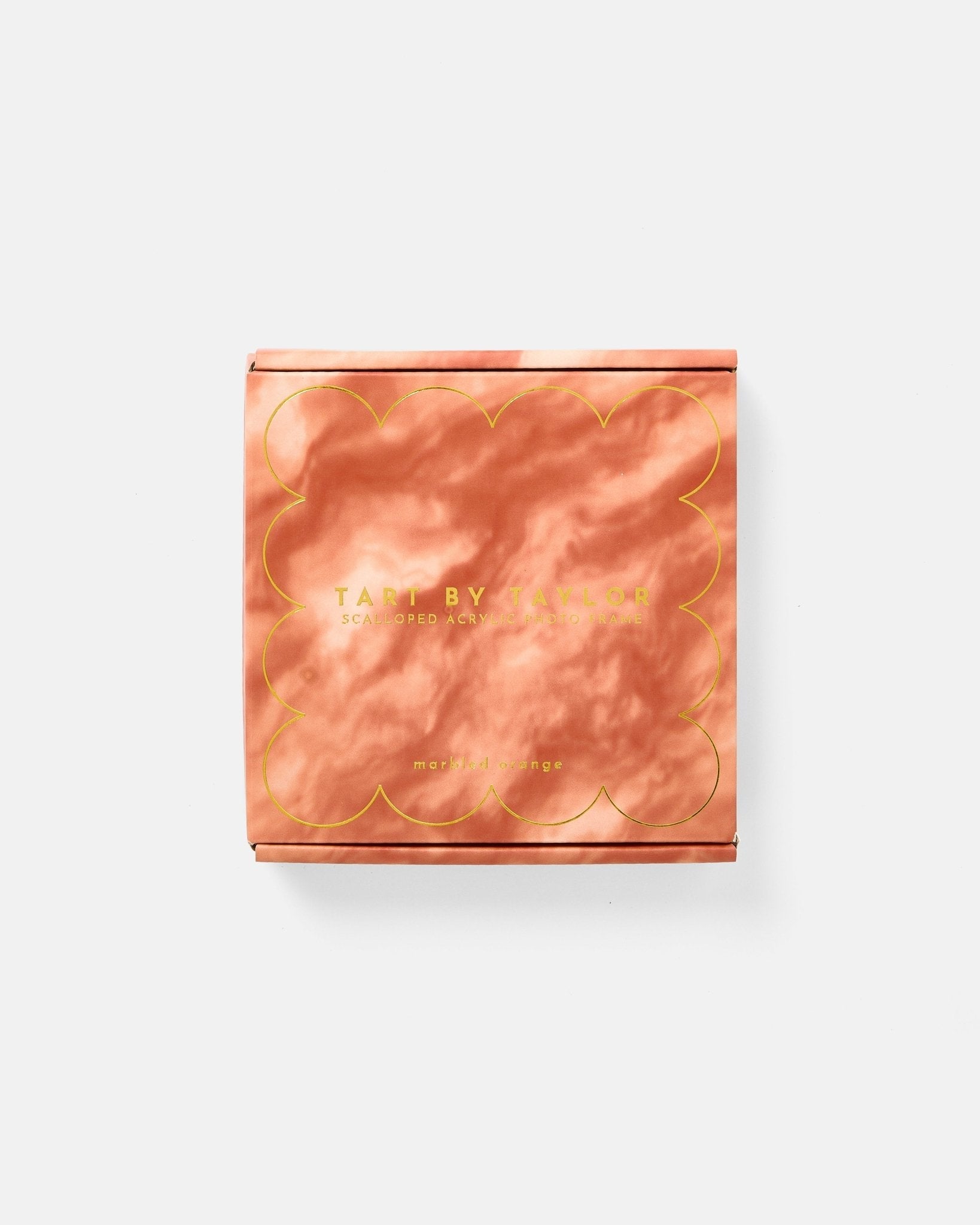 Orange Marbled Mini Acrylic Picture Frame - Tart By Taylor - MINIFRAME-MARB-ORANGE