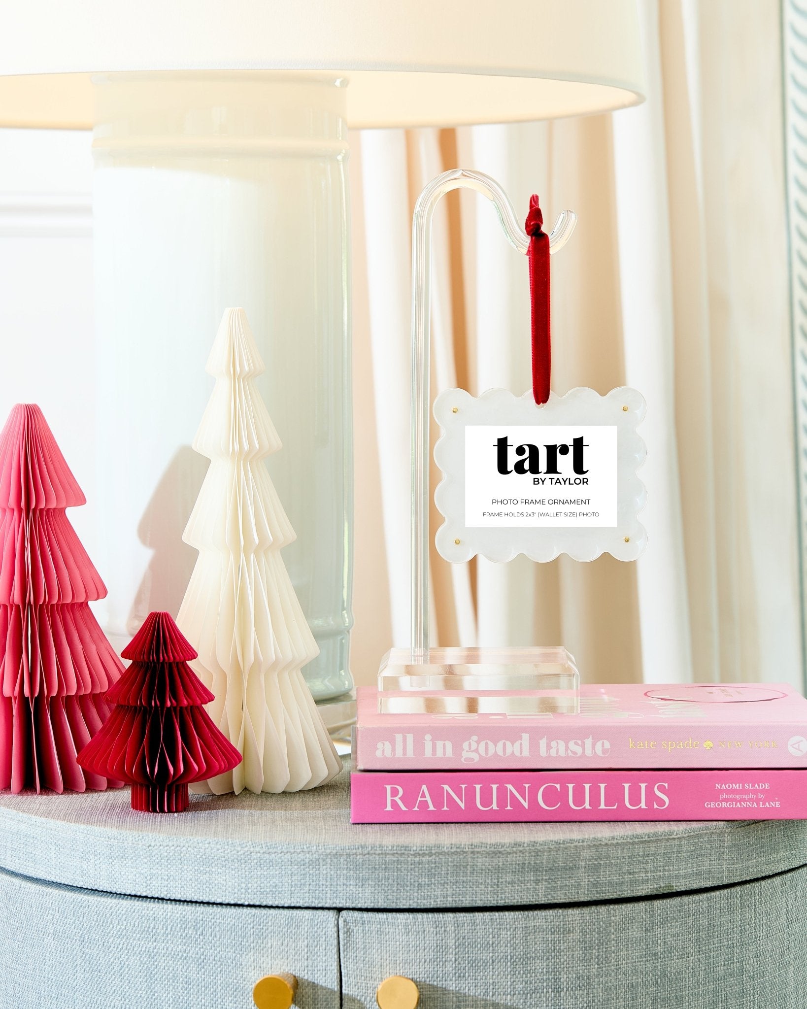 Pearl White Frame Ornament - Thumbnail 2