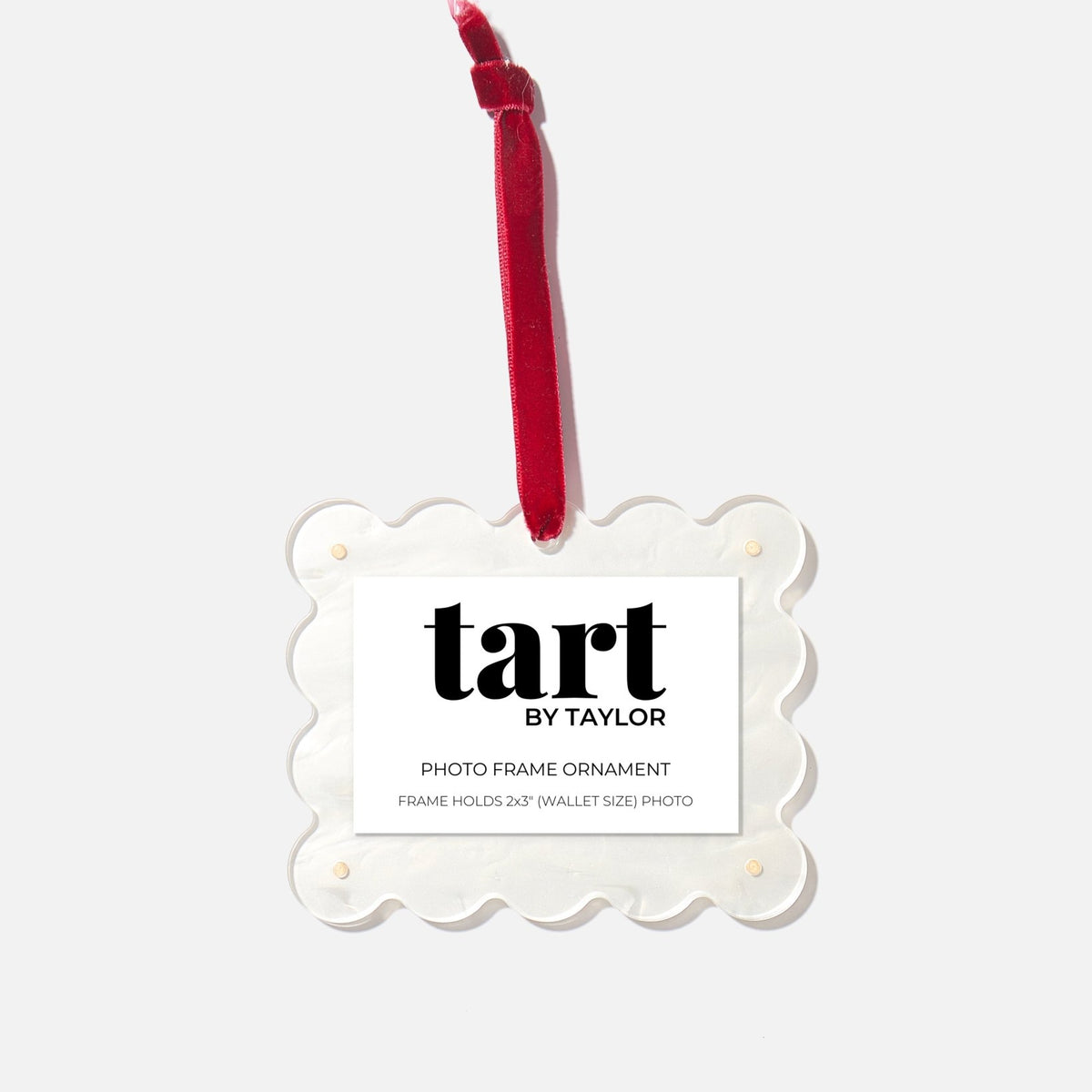 Pearl White Frame Ornament