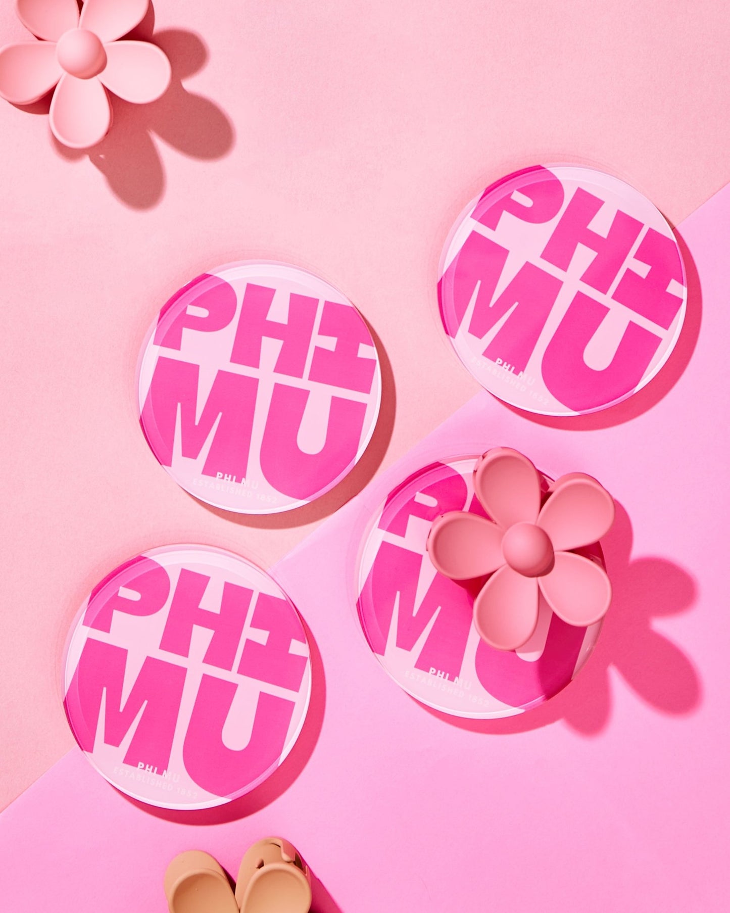 Phi Mu Coasters - Tart By Taylor