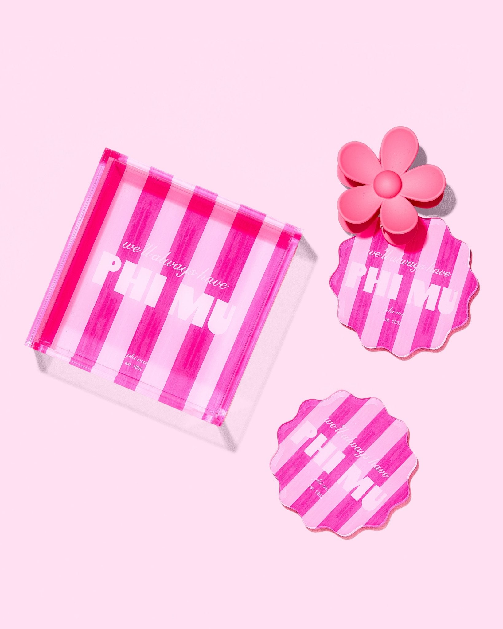 Phi Mu Coasters - Tart By Taylor