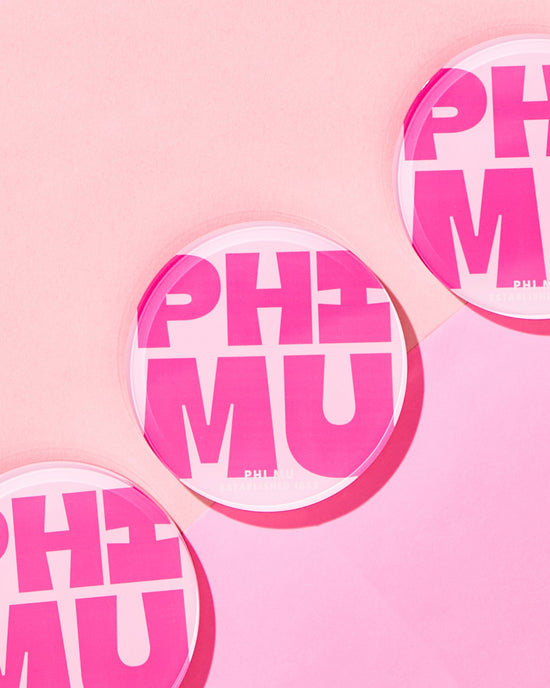 Phi Mu Coasters - Tart By Taylor