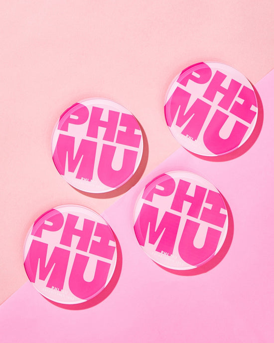 Phi Mu Coasters - Tart By Taylor