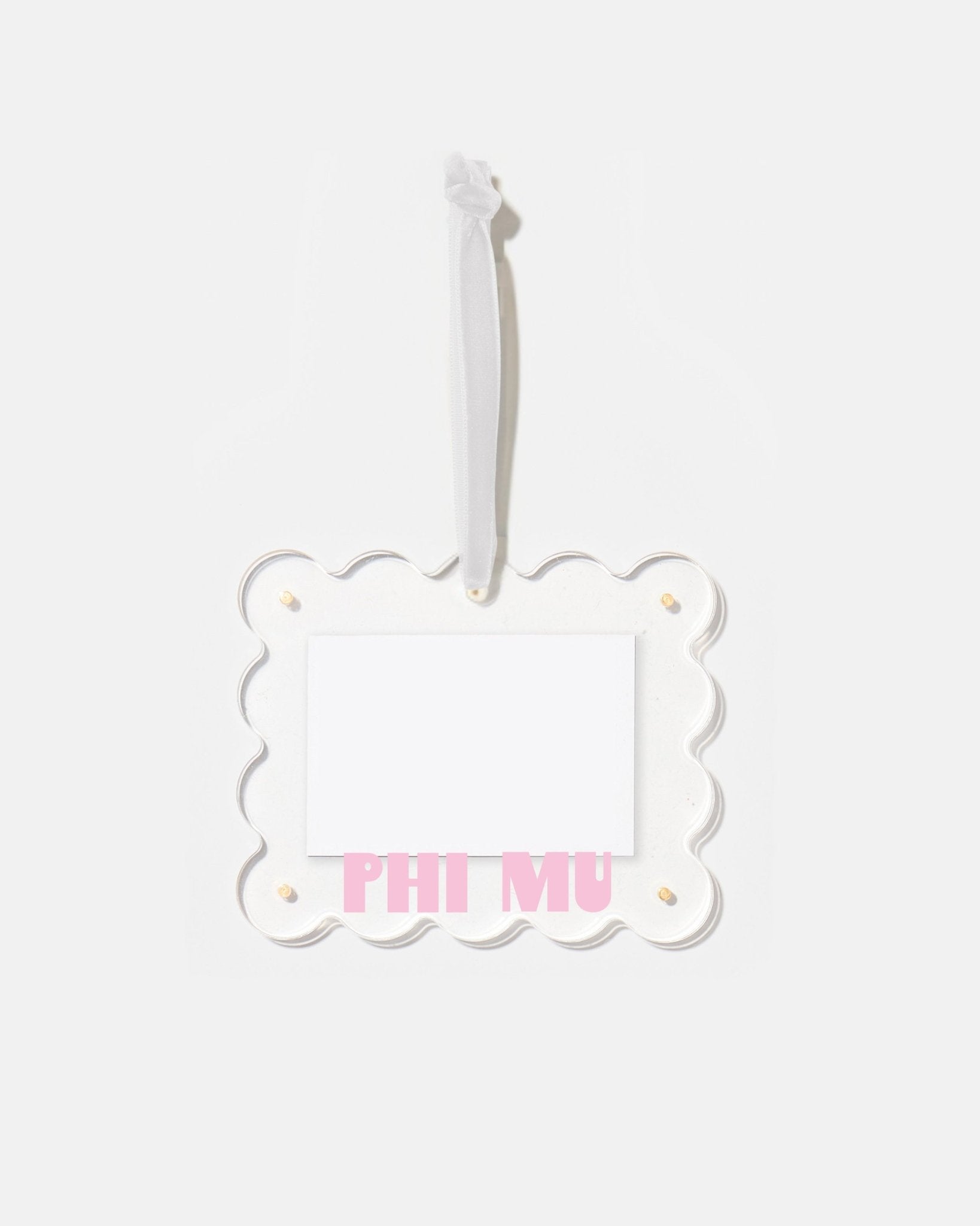 Phi Mu Frame Ornament - Tart By Taylor