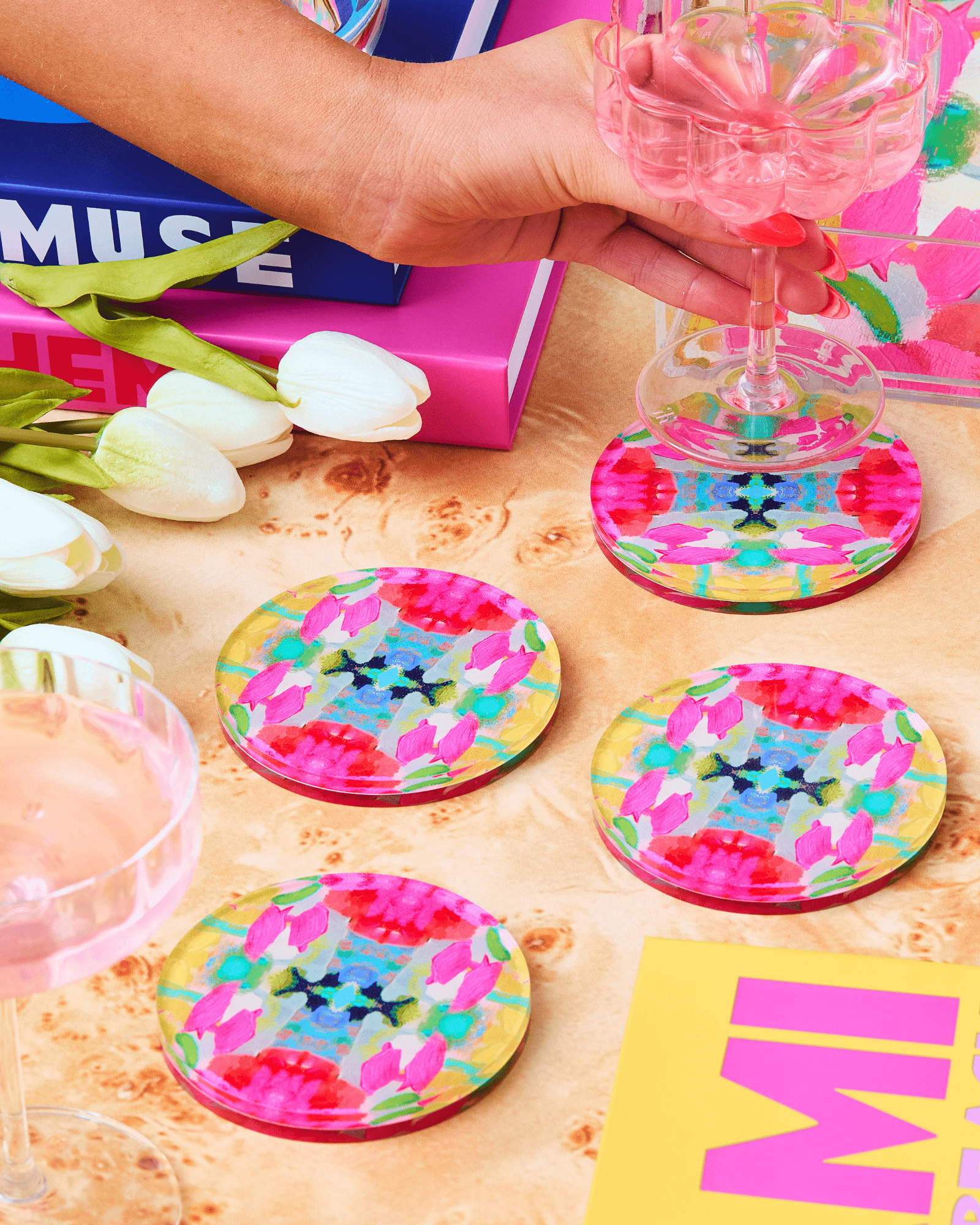 Pink Paradise Laura Park x Tart Coasters