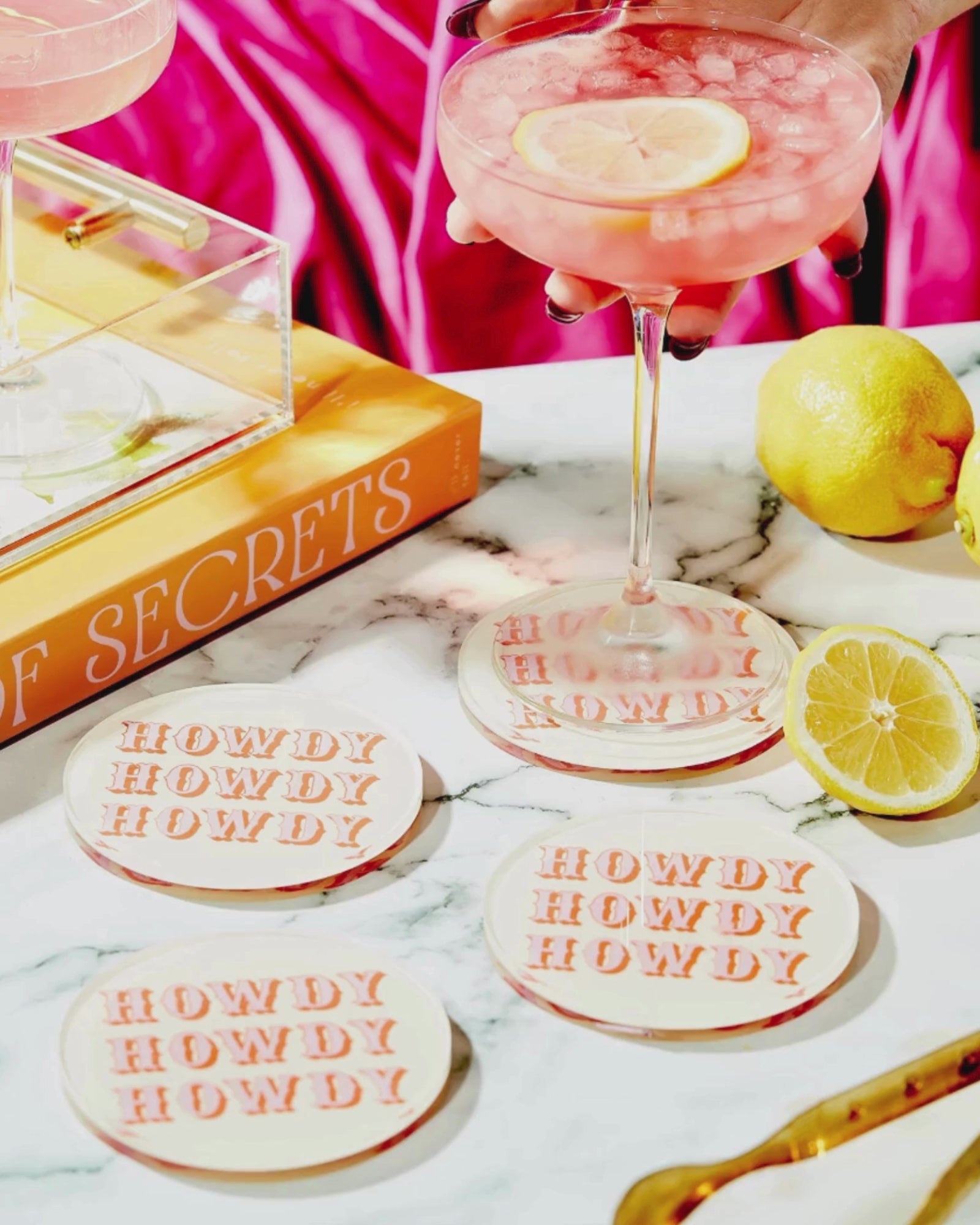 Acrylic Coaster | Howdy