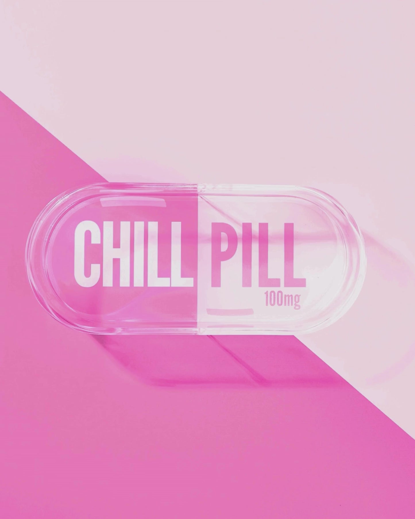 Chill Pill Trinket Tray | Pink