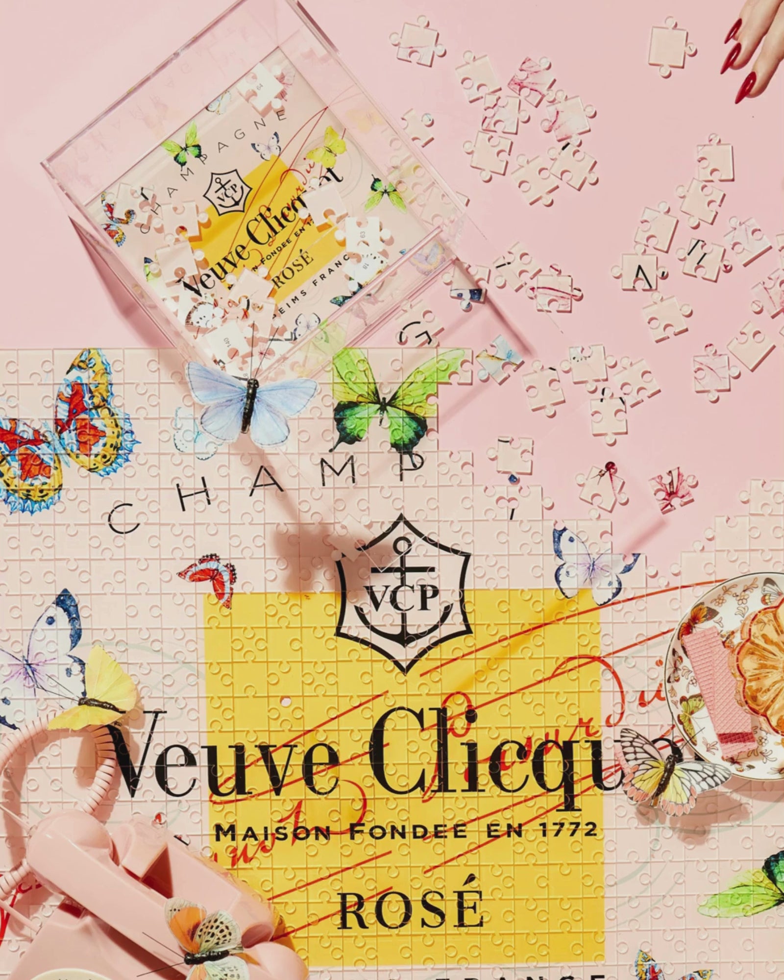 Acrylic Puzzle | Rose Butterfly