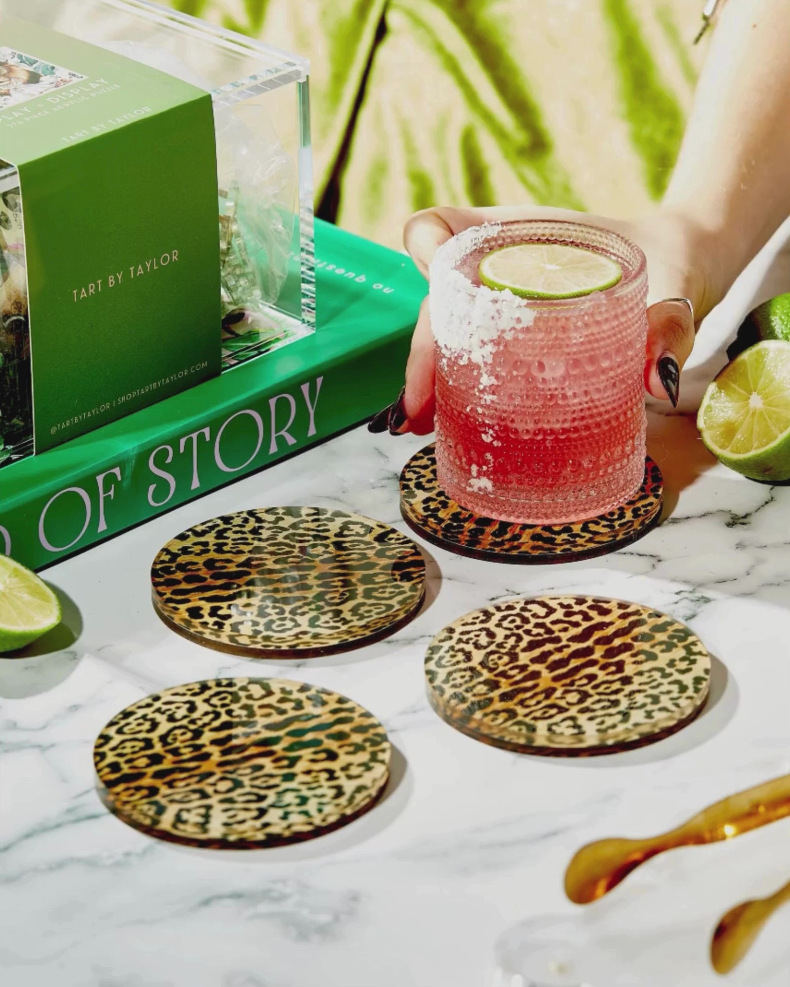Acrylic Coaster | Leopard Print