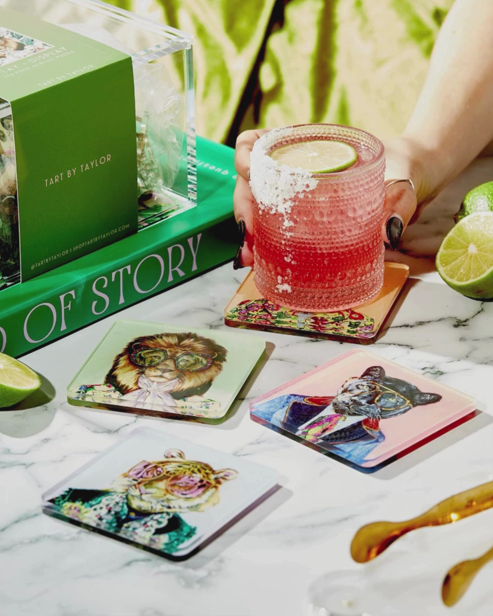 Big Cats Set of 4 Coasters - Thumbnail 4