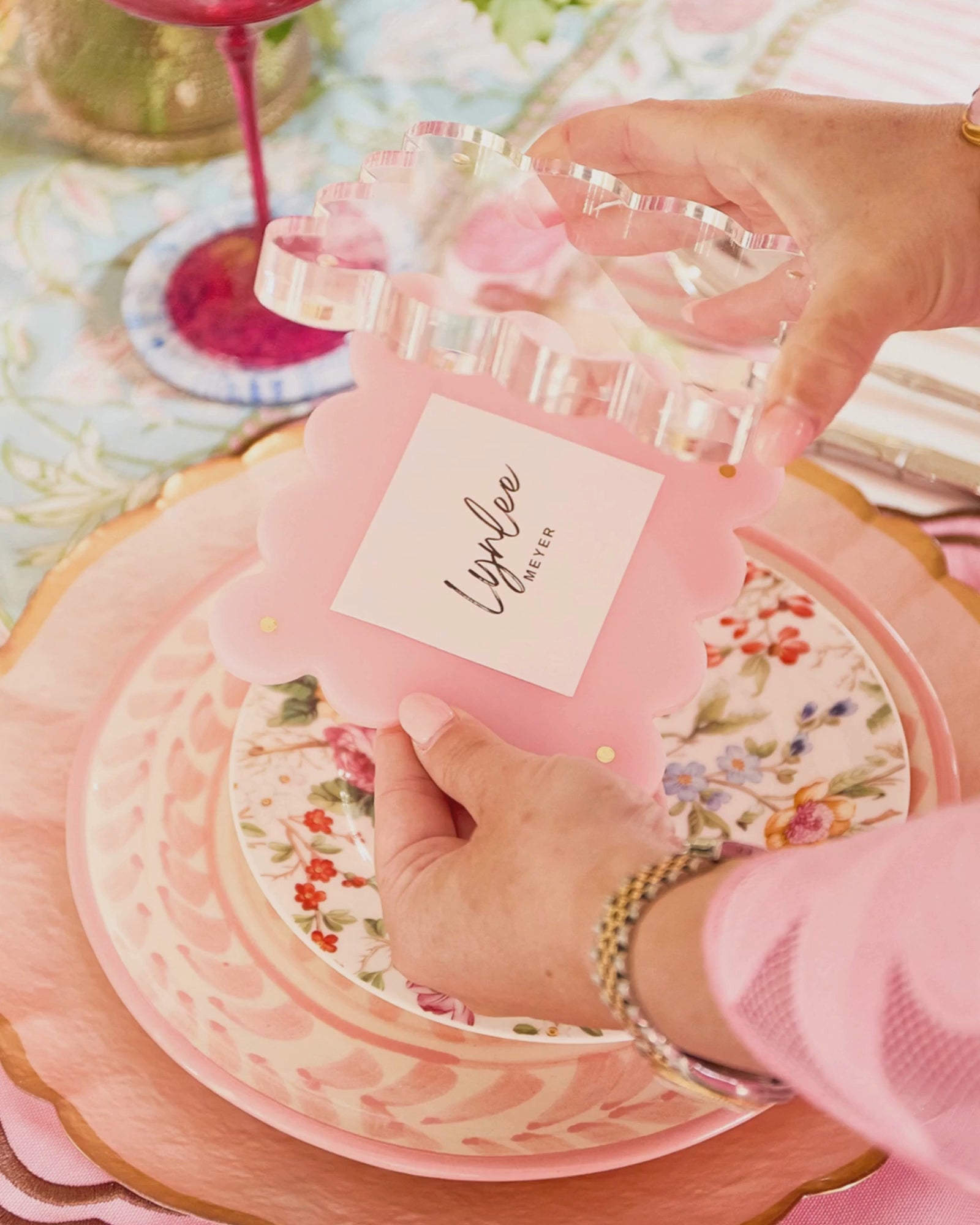 Mini Acrylic Picture Frame | Light Pink