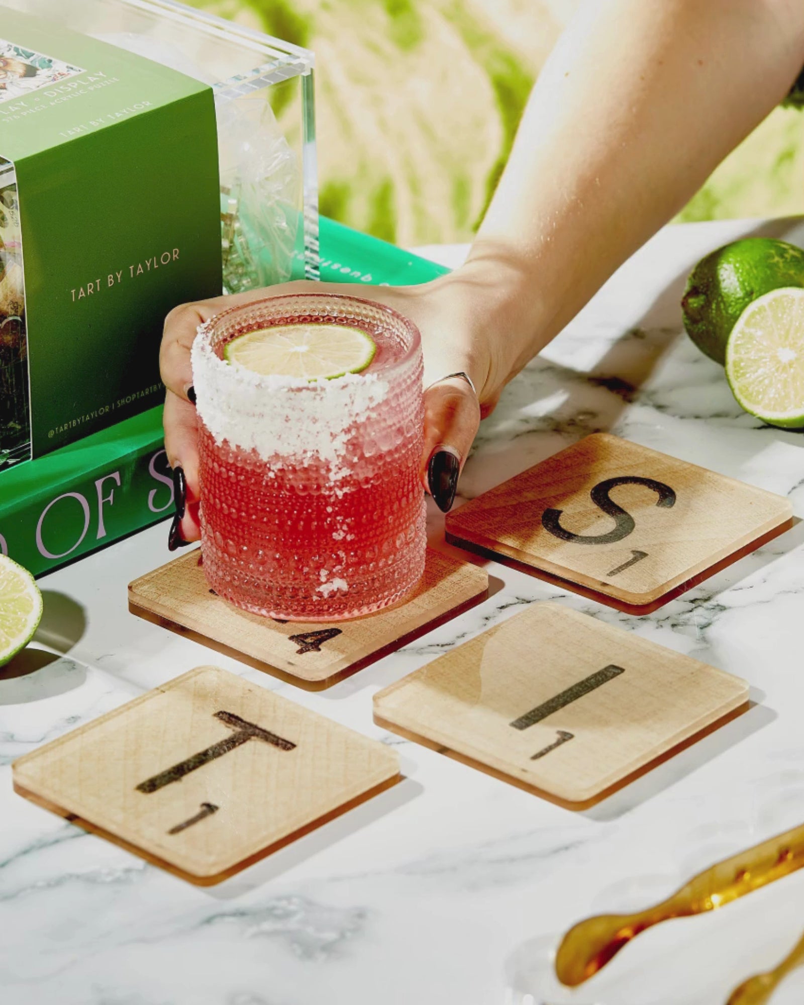 Shit Scrabble Tiles Set of 4 Coasters - Thumbnail 5