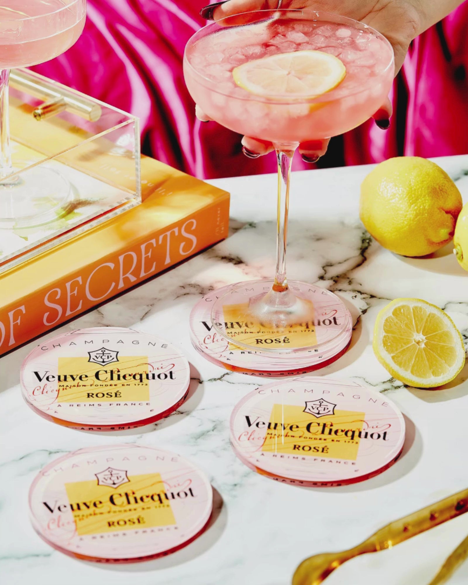 Acrylic Coasters | Rose All Day