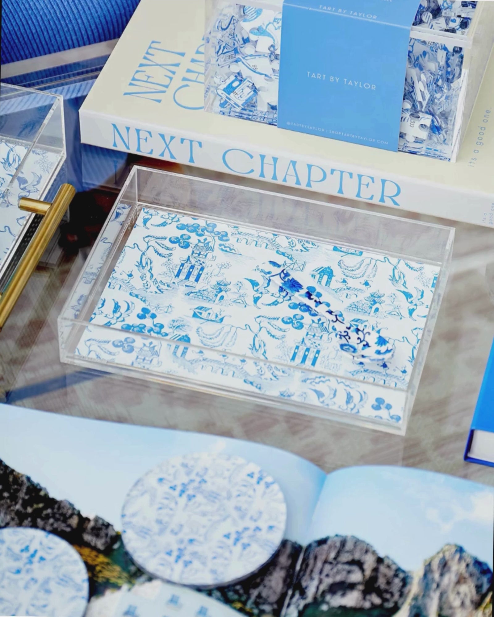 Small Acrylic Tray | Chinoiserie