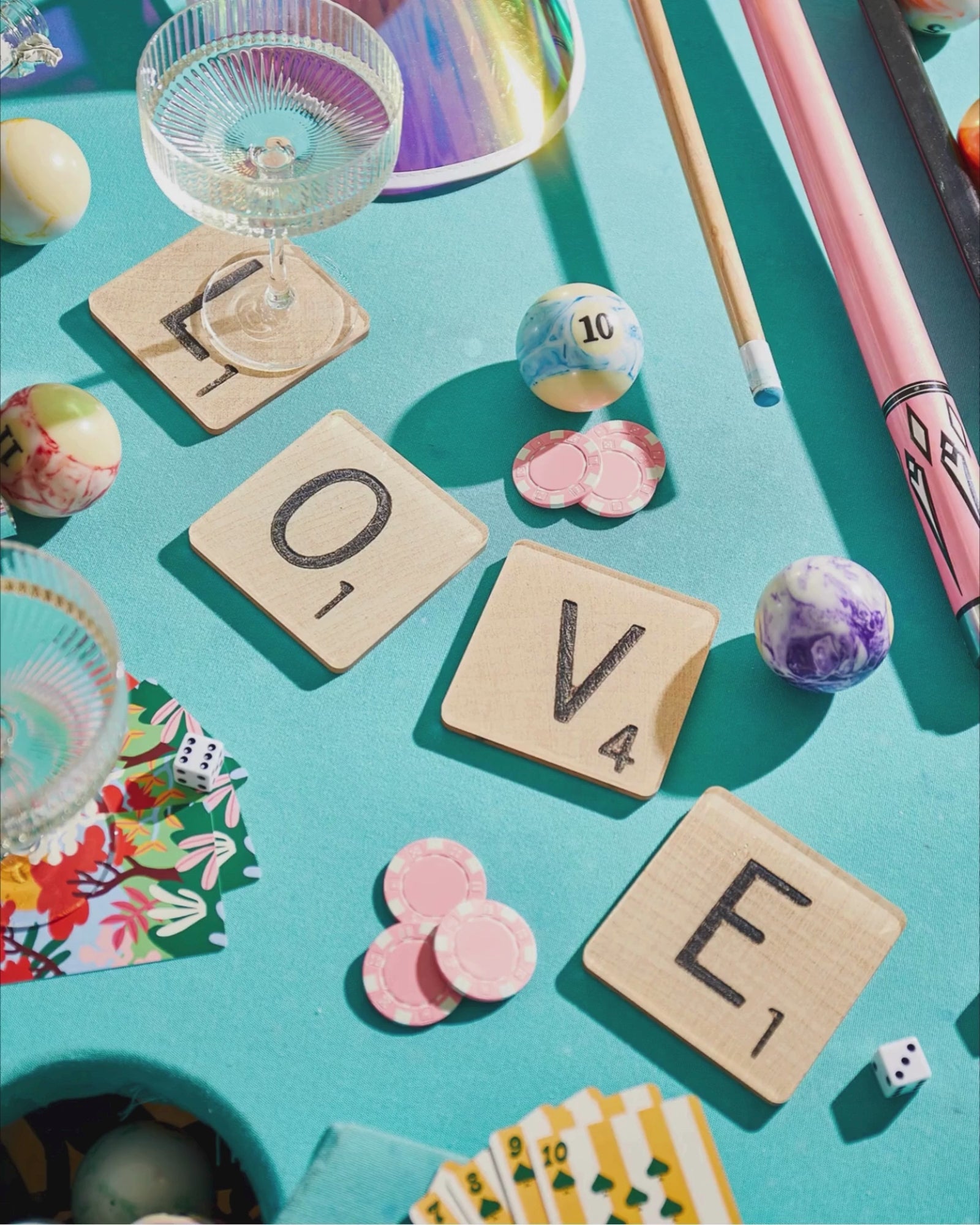 Love Scrabble Tiles | Set of 4 Coasters