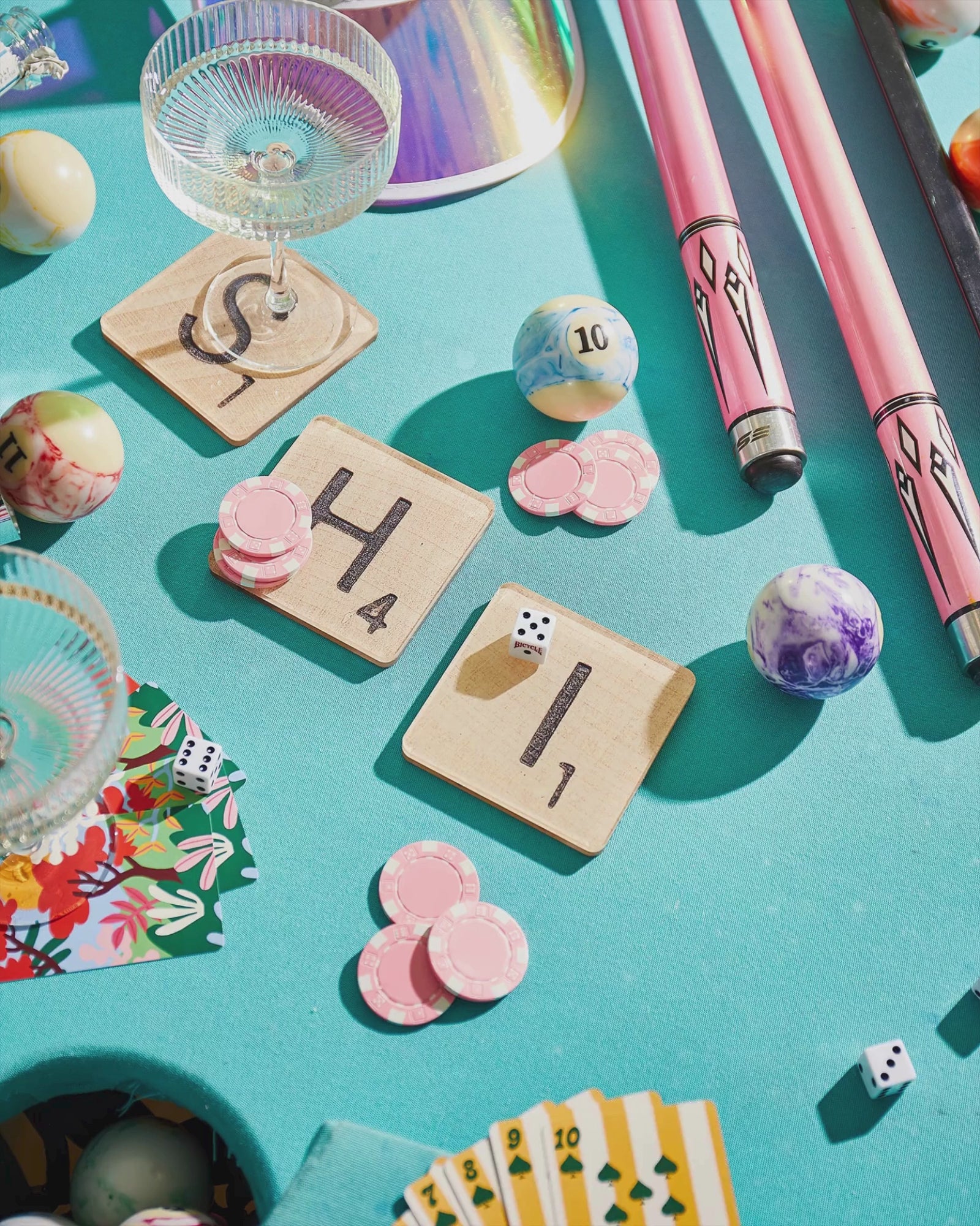 Shit Scrabble Tiles Set of 4 Coasters - Thumbnail 4