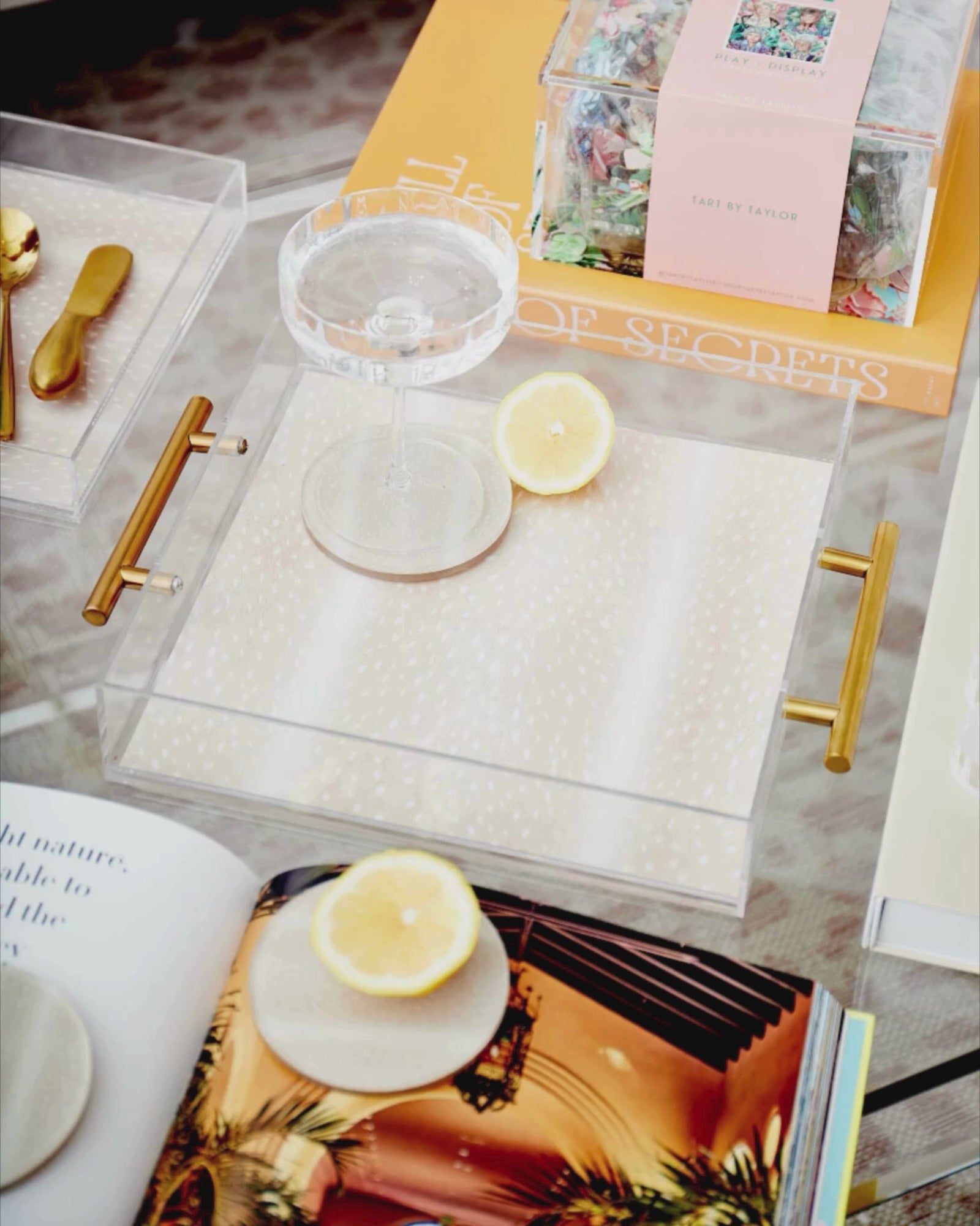 Large Acrylic Tray | Fawn Print