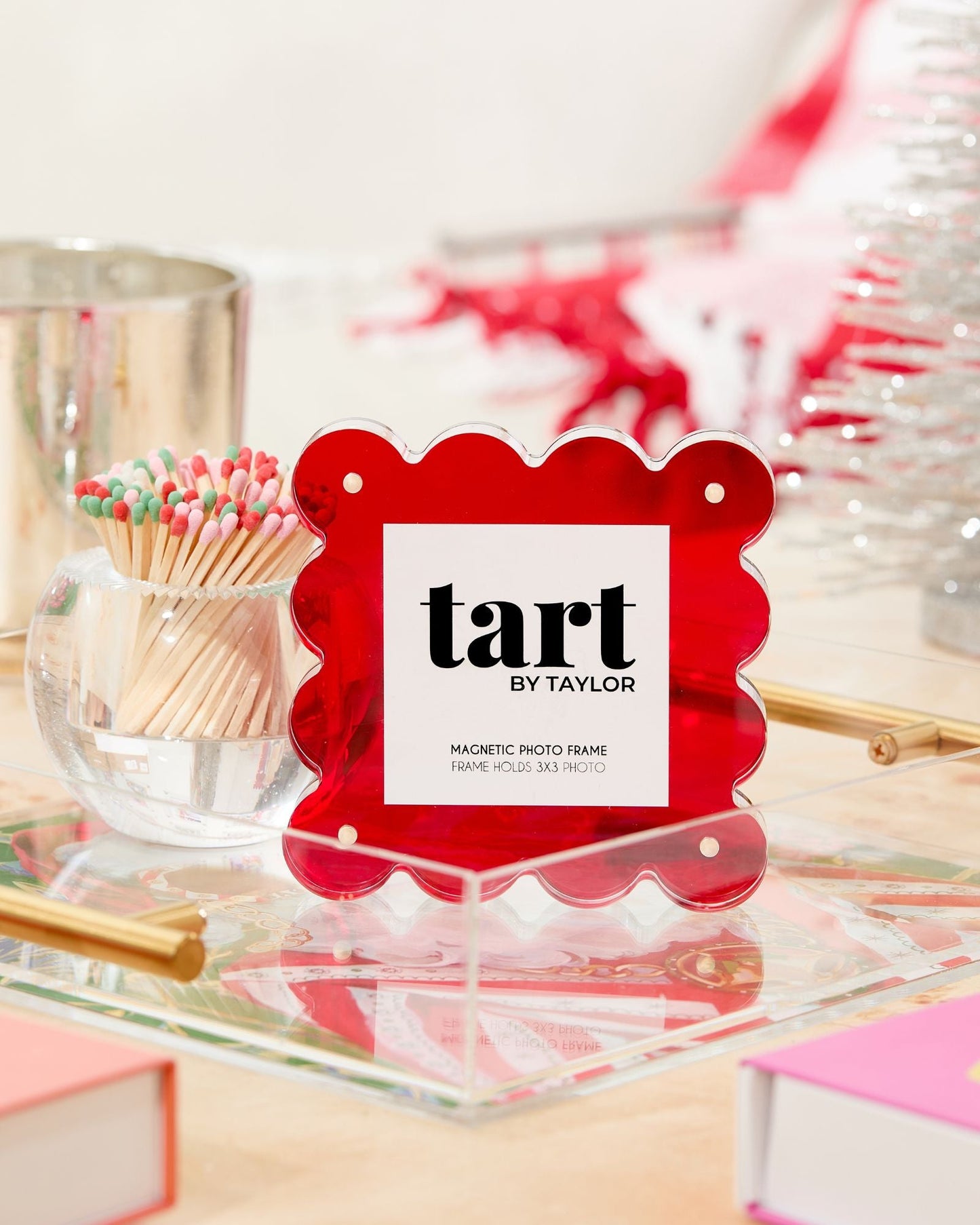 Red Mini Acrylic Picture Frame - Tart By Taylor