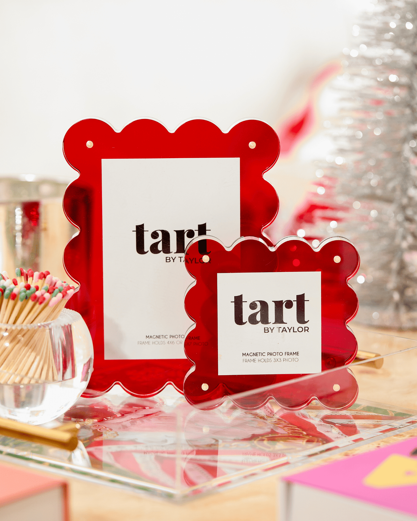 Red Mini Acrylic Picture Frame - Tart By Taylor