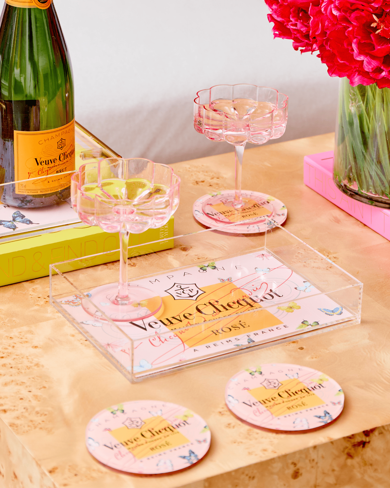 Rose Butterfly Coasters - Tart By Taylor