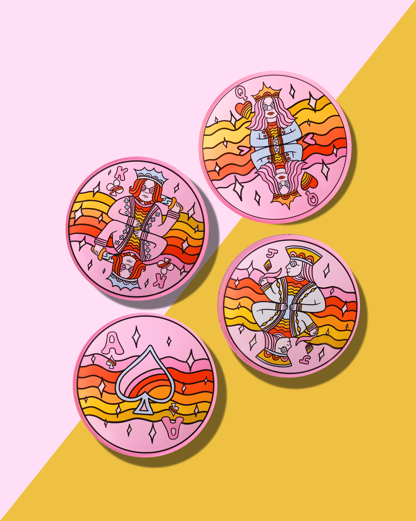 Royal Flush Set of 4 Coasters - Thumbnail 5