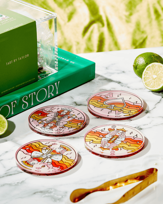 Royal Flush | Set of 4 Coasters - Tart By Taylor