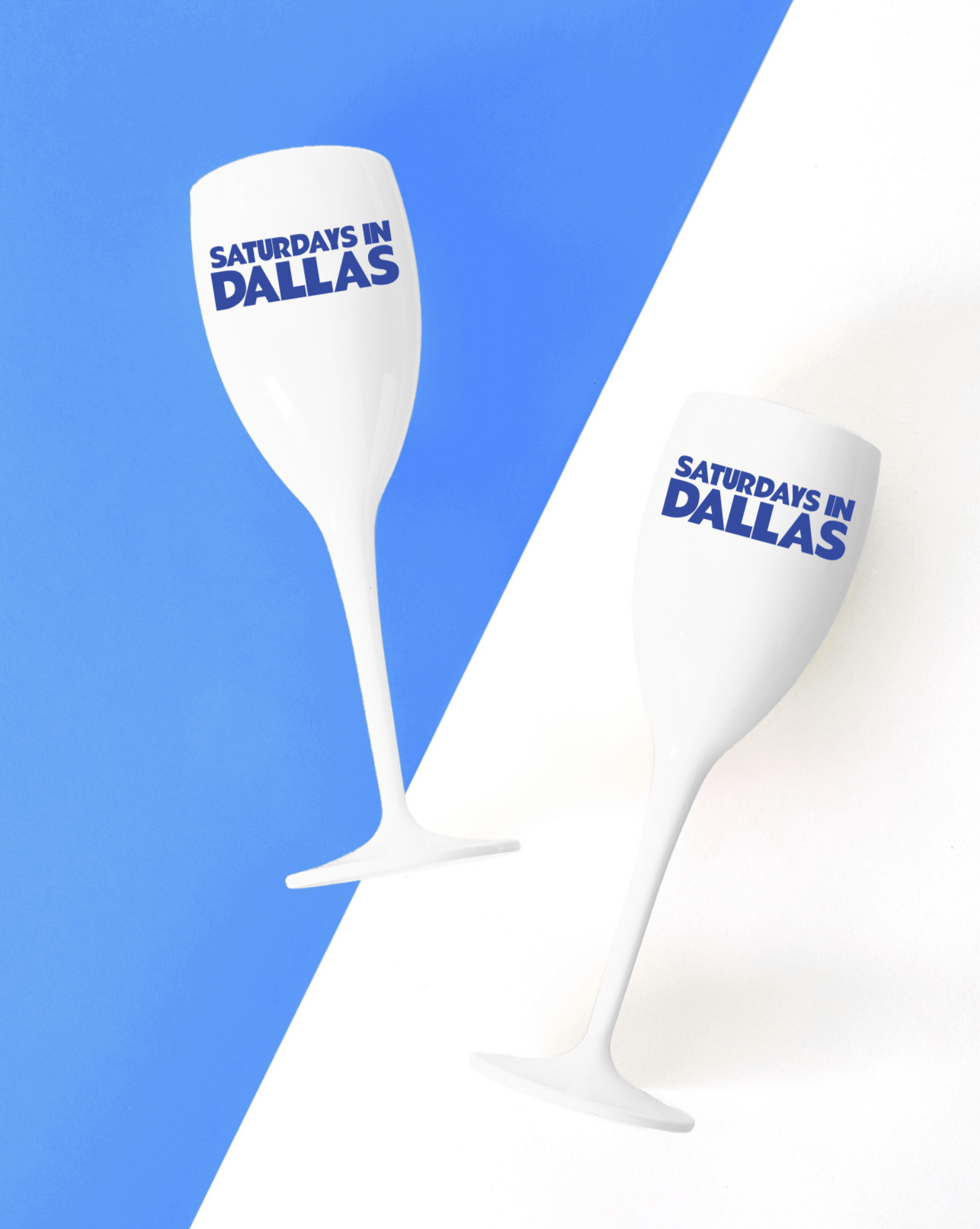 Saturdays In Dallas Flutes (Set of 2) - Tart By Taylor